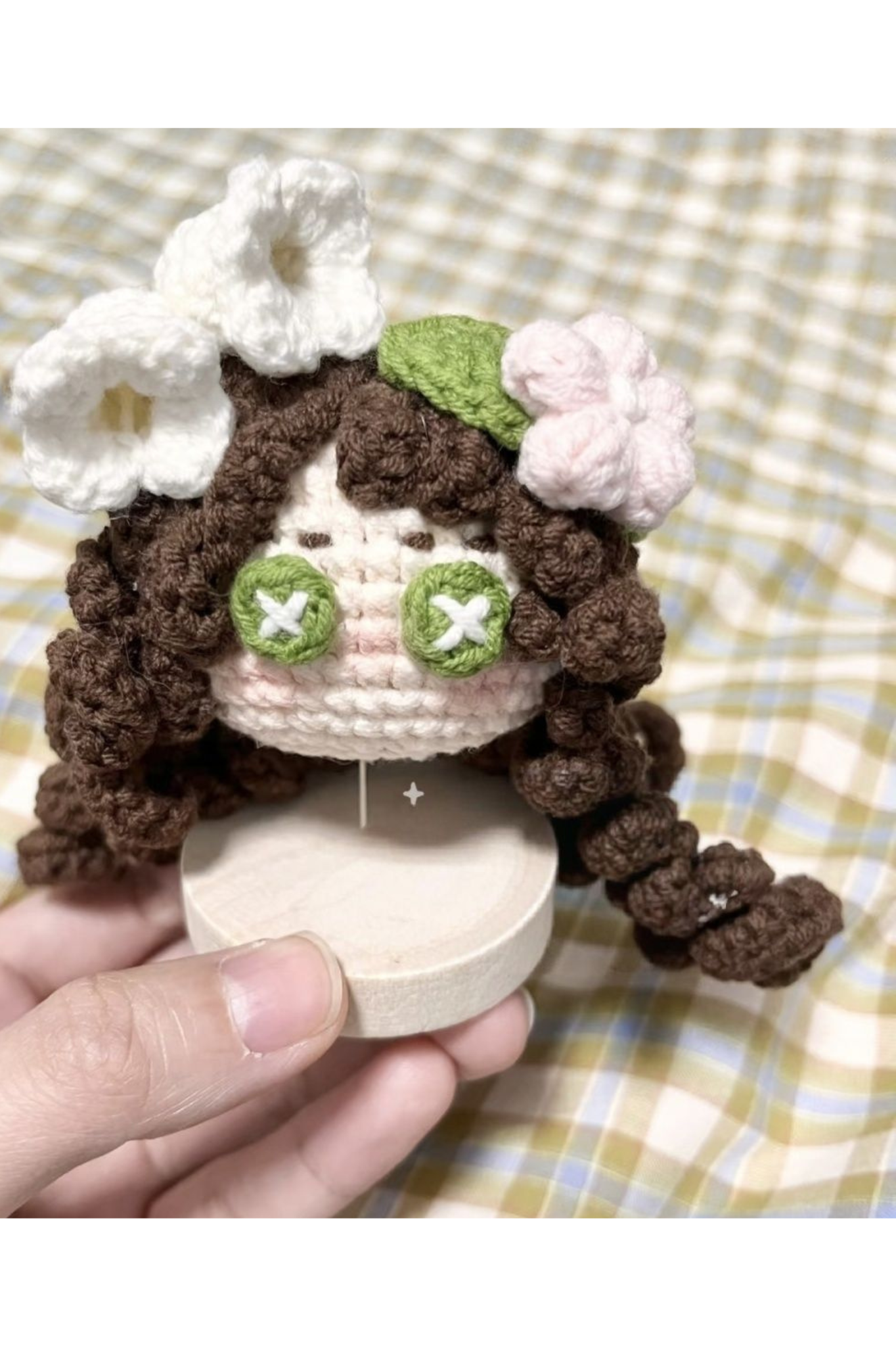 Finished Product Custom Identity V Memory（Little Girl） Game Fan Art - Handmade Crochet Keychain Charm