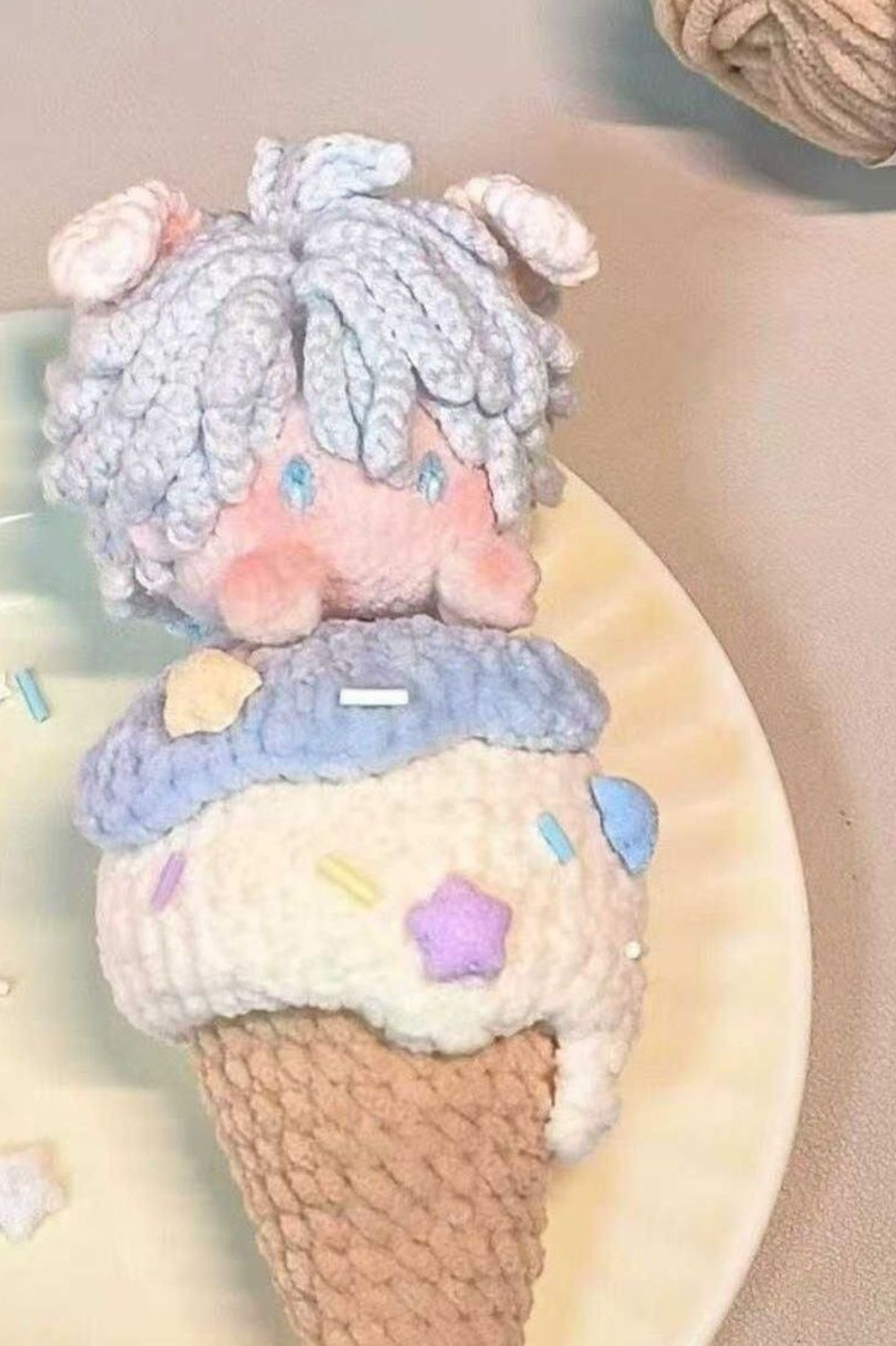 Custom Honkai Star Rail Phainon Game Fan Art - Handmade Crochet Keychain Charm