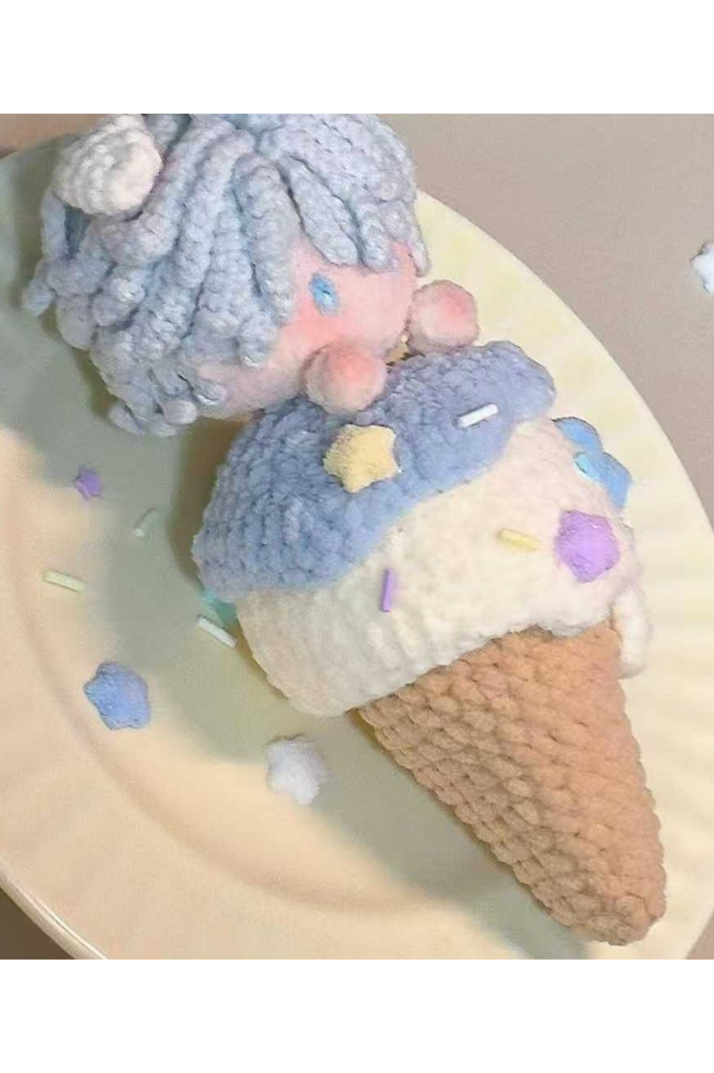 Custom Honkai Star Rail Phainon Game Fan Art - Handmade Crochet Keychain Charm