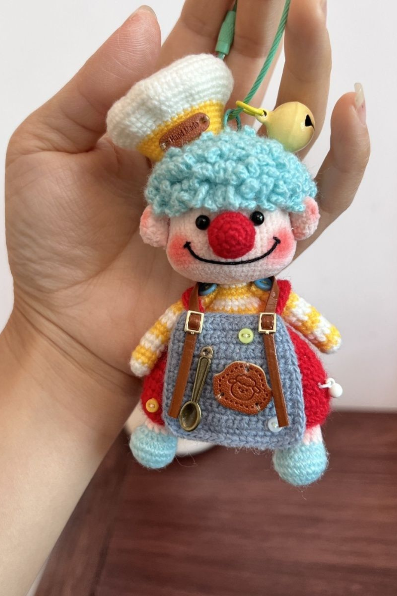 Christmas Clown Knitted Doll-Funny Christmas decorations handmade crochet items
