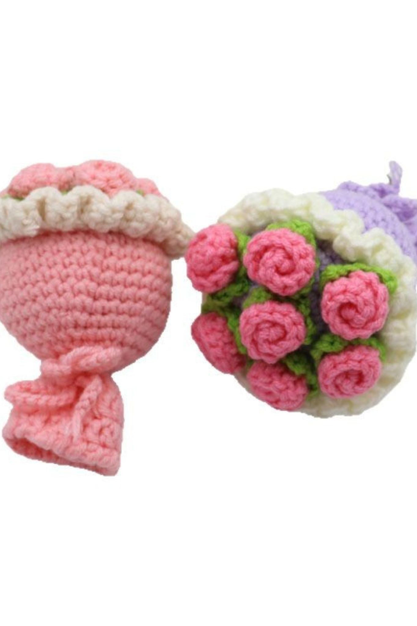 [Promotion!]Finished Product Handmade Crochet Bouquet Charms - Keychain & Decor Collection