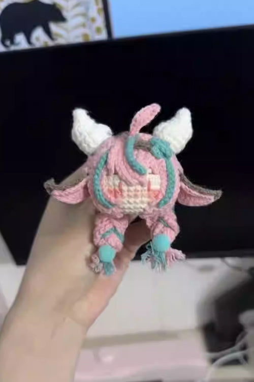 Custom Genshin Impact Varissa Fan Art Gifts Collection - Handmade Crochet Keychain Charm