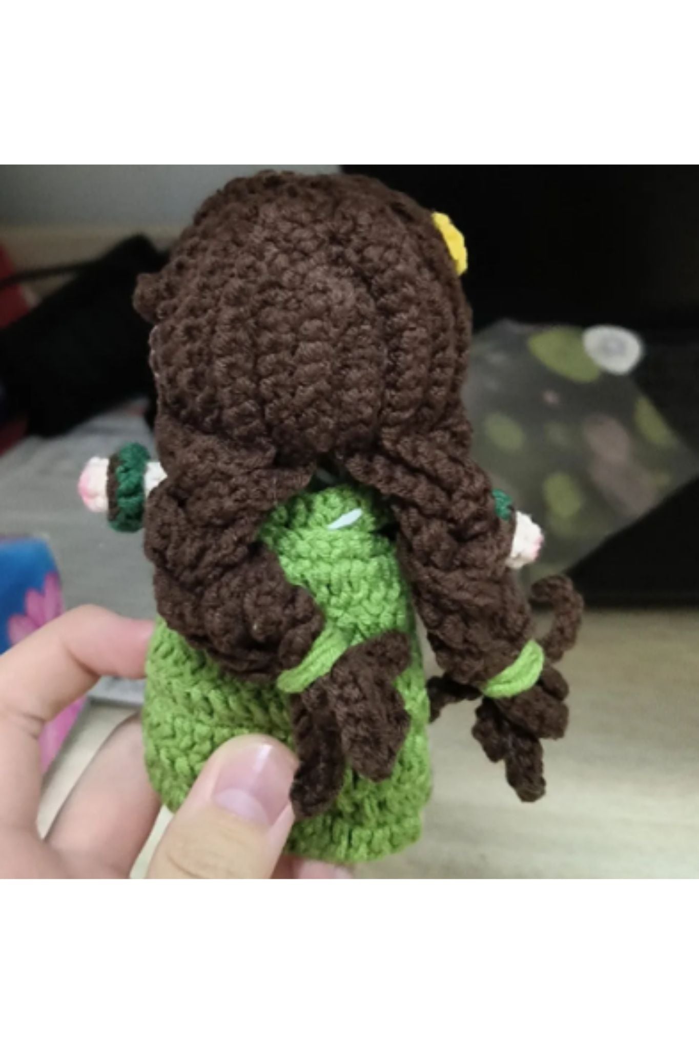 [Finished Product] Custom Honor of Kings Game Fan Art SANG QI- Handmade Crochet Keychain Charm