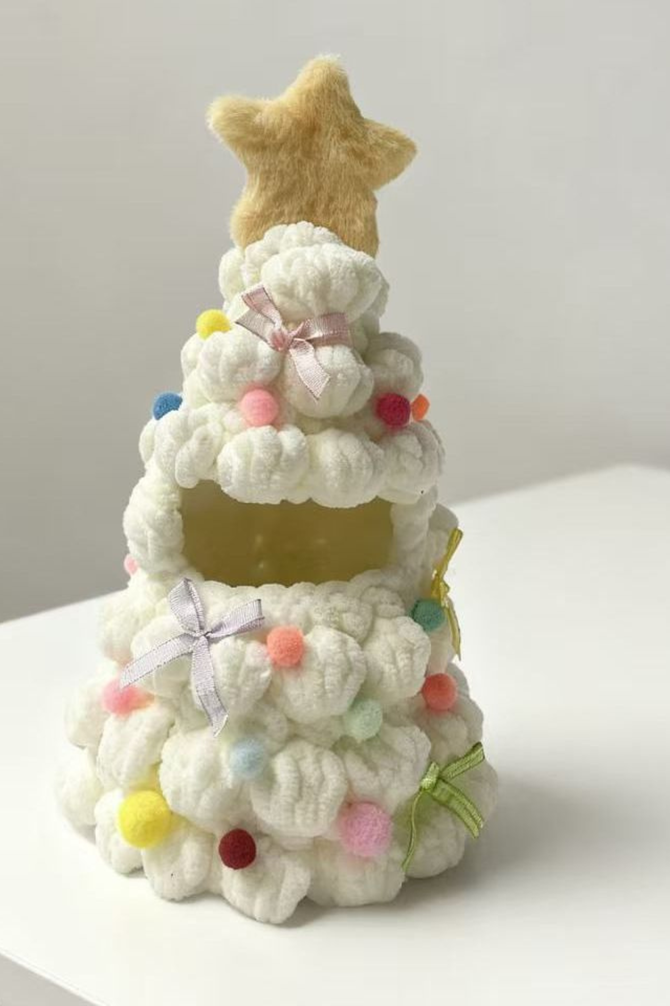 [Finished Product] Christmas Tree Labubu Doll Clothes Handmade Crochet