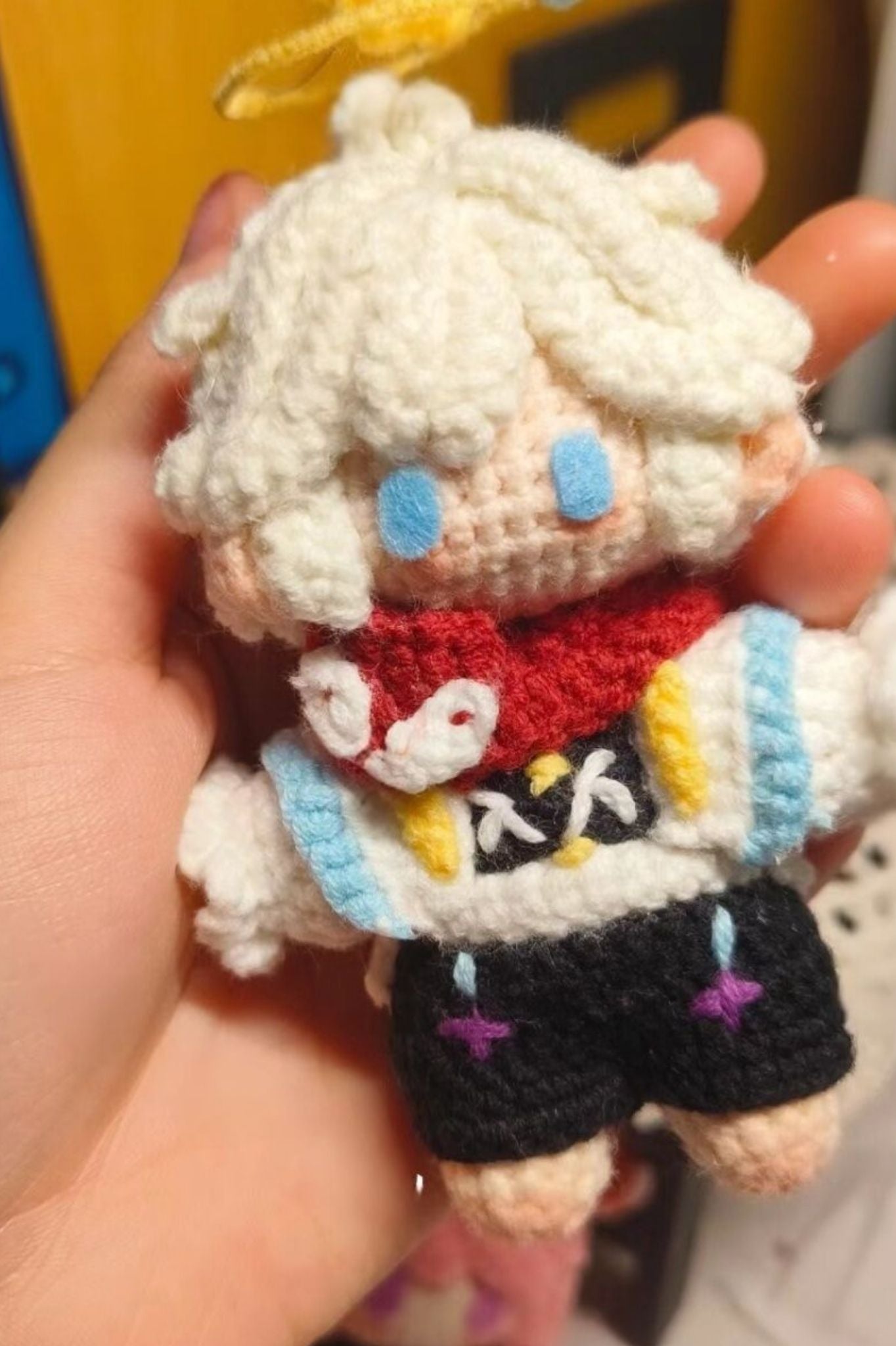 [Finished Product] Custom Honor of Kings Game Fan Art SANG QI- Handmade Crochet Keychain Charm