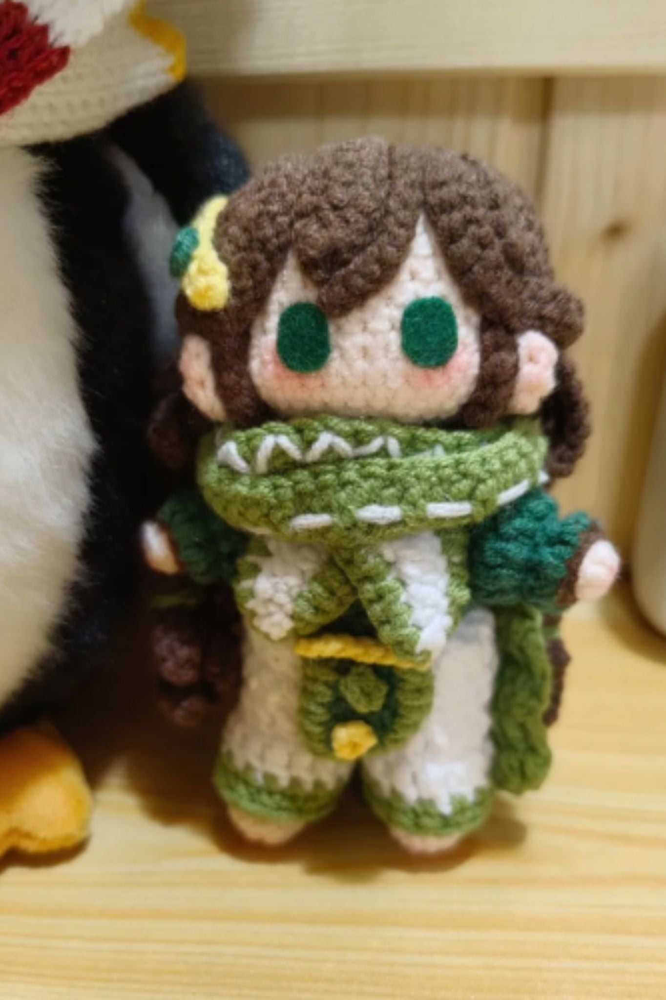 [Finished Product] Custom Honor of Kings Game Fan Art SANG QI- Handmade Crochet Keychain Charm