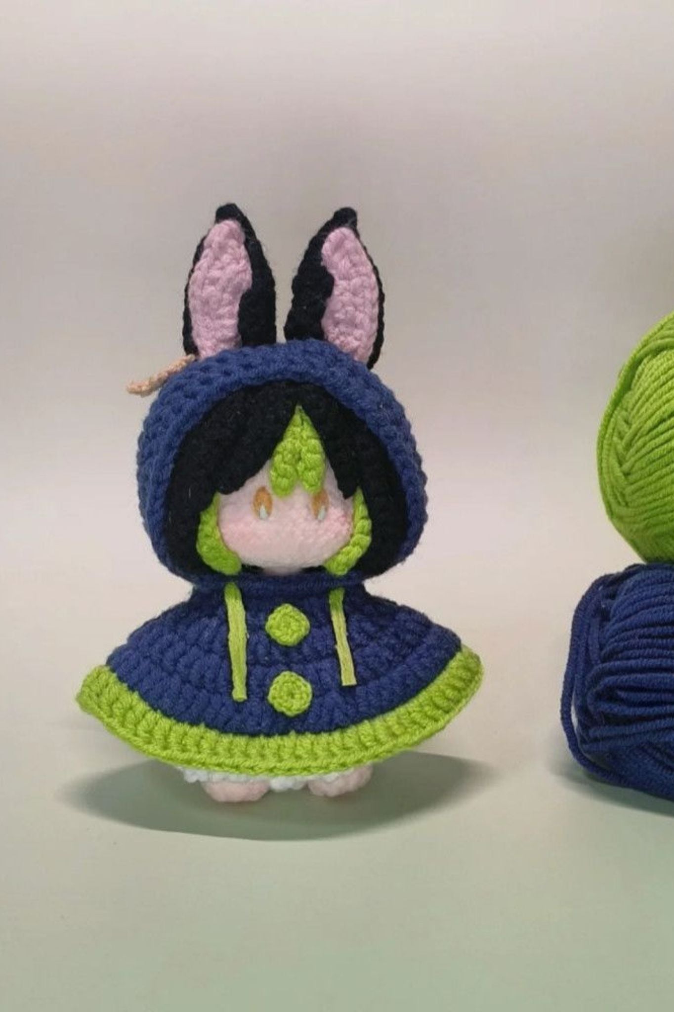 Tighnari Crochet Plush - Handmade Yarn Doll from Genshin Impact
