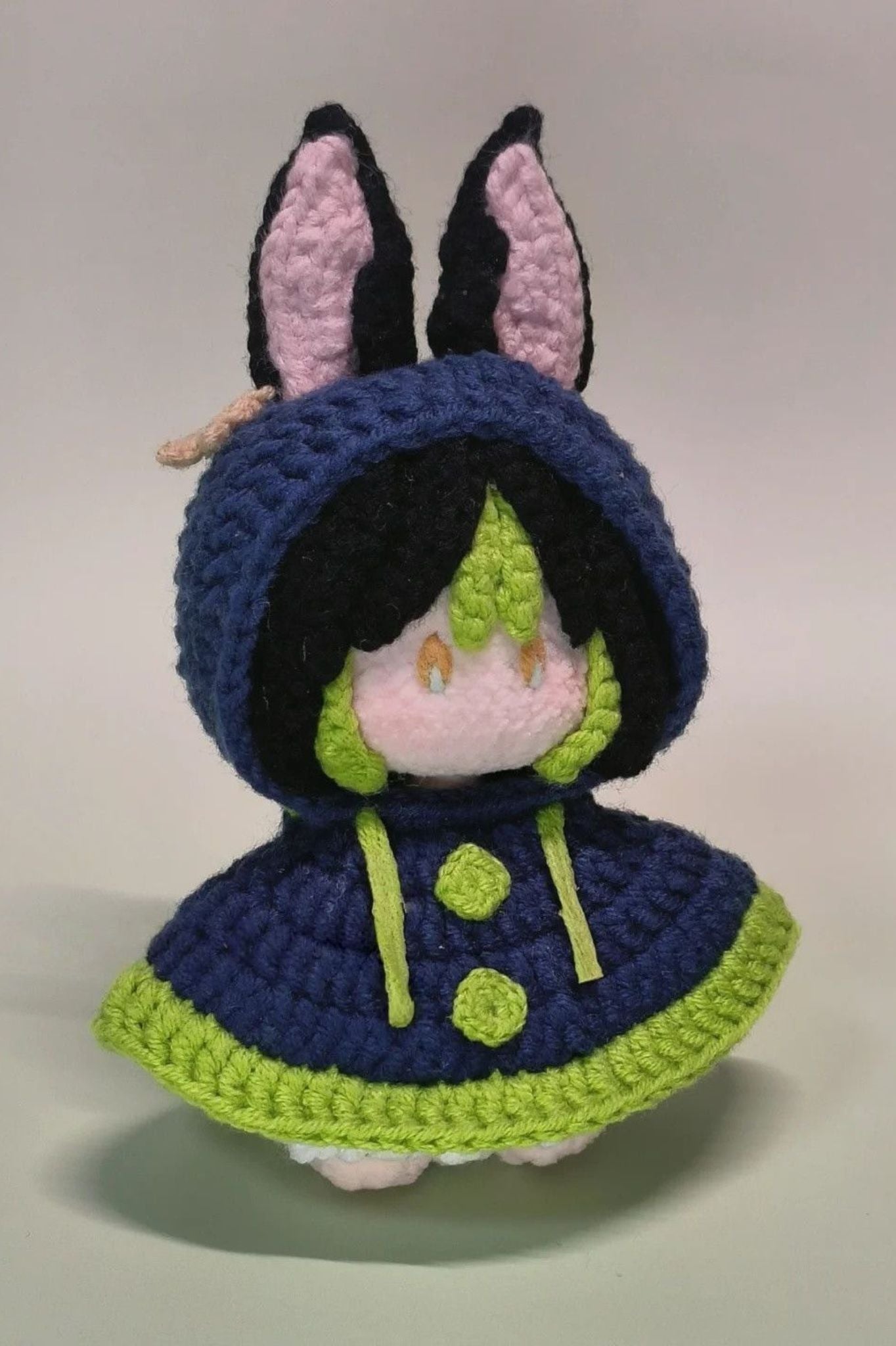 Tighnari Crochet Plush - Handmade Yarn Doll from Genshin Impact
