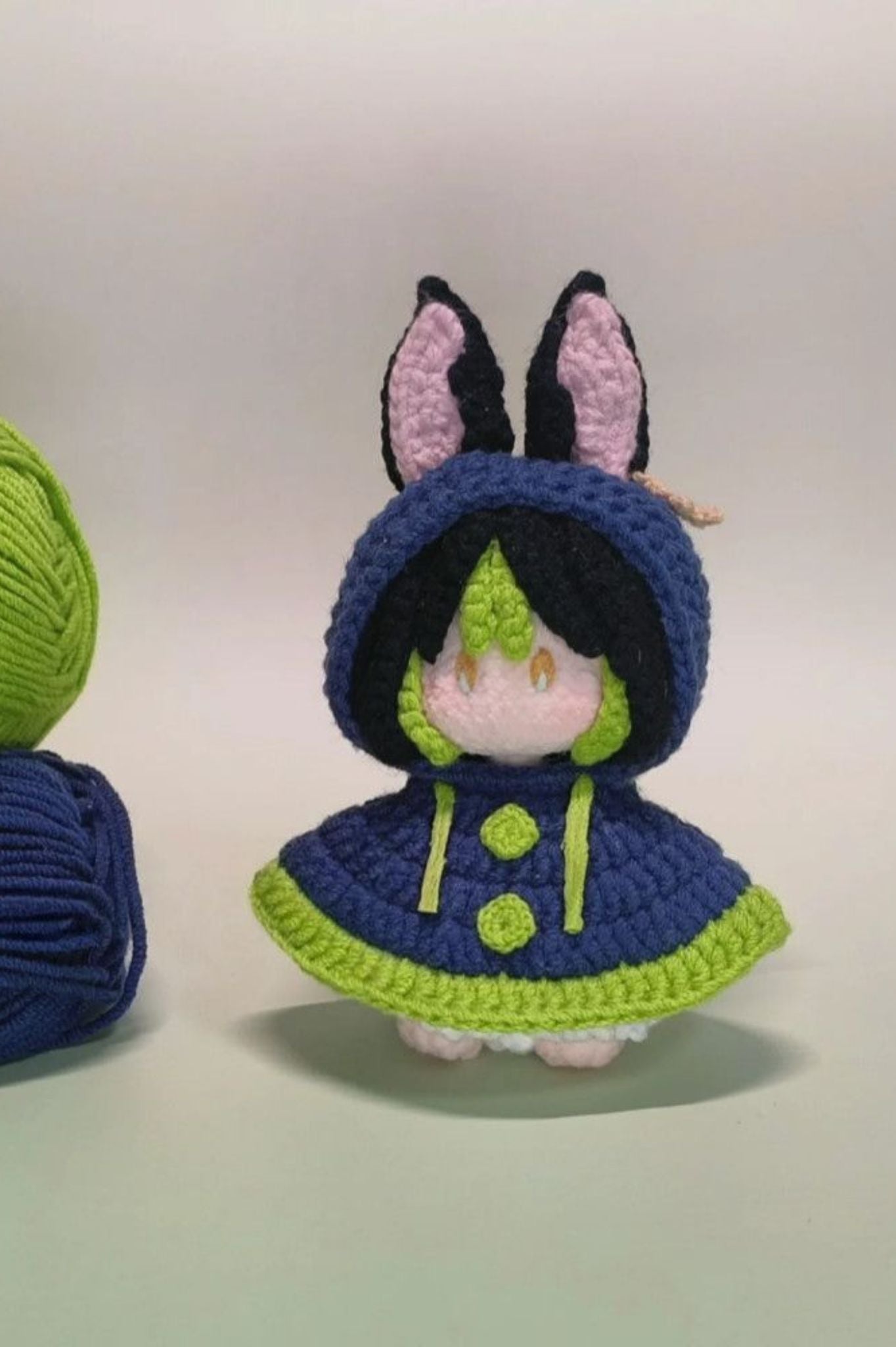 Tighnari Crochet Plush - Handmade Yarn Doll from Genshin Impact