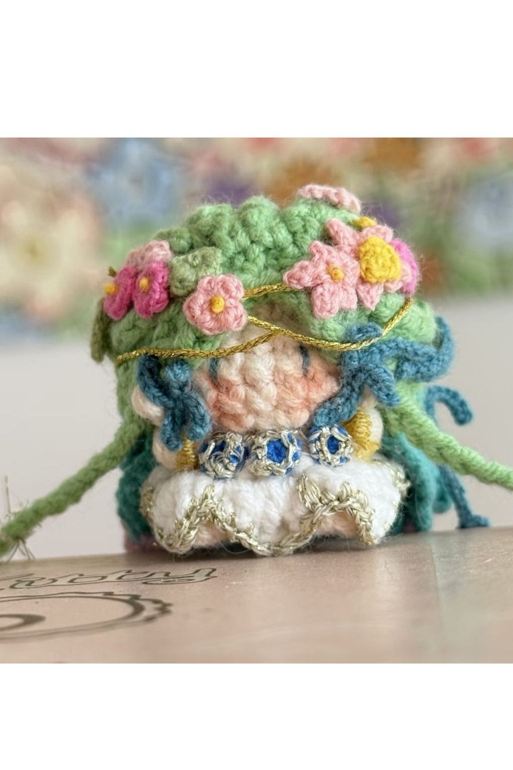 Finished Product Custom Honor of Kings Game Fan Art Diao Chan- Handmade Crochet Keychain Charm