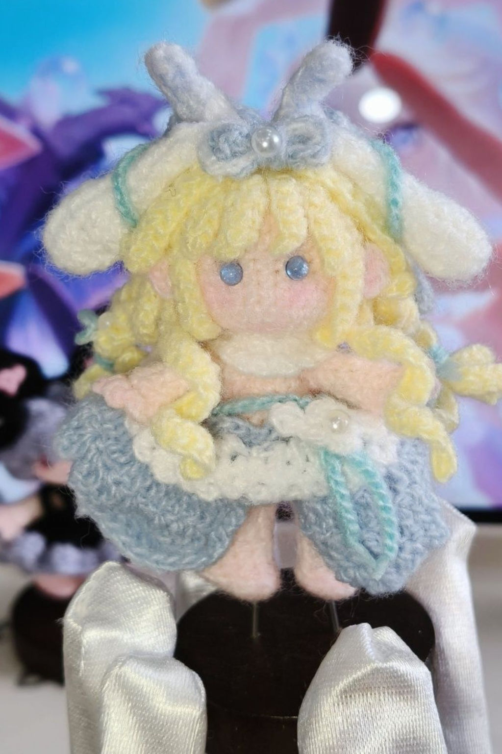 [Finished Product] Custom Yao Game Fan Art - Handmade Crochet Keychain Charm