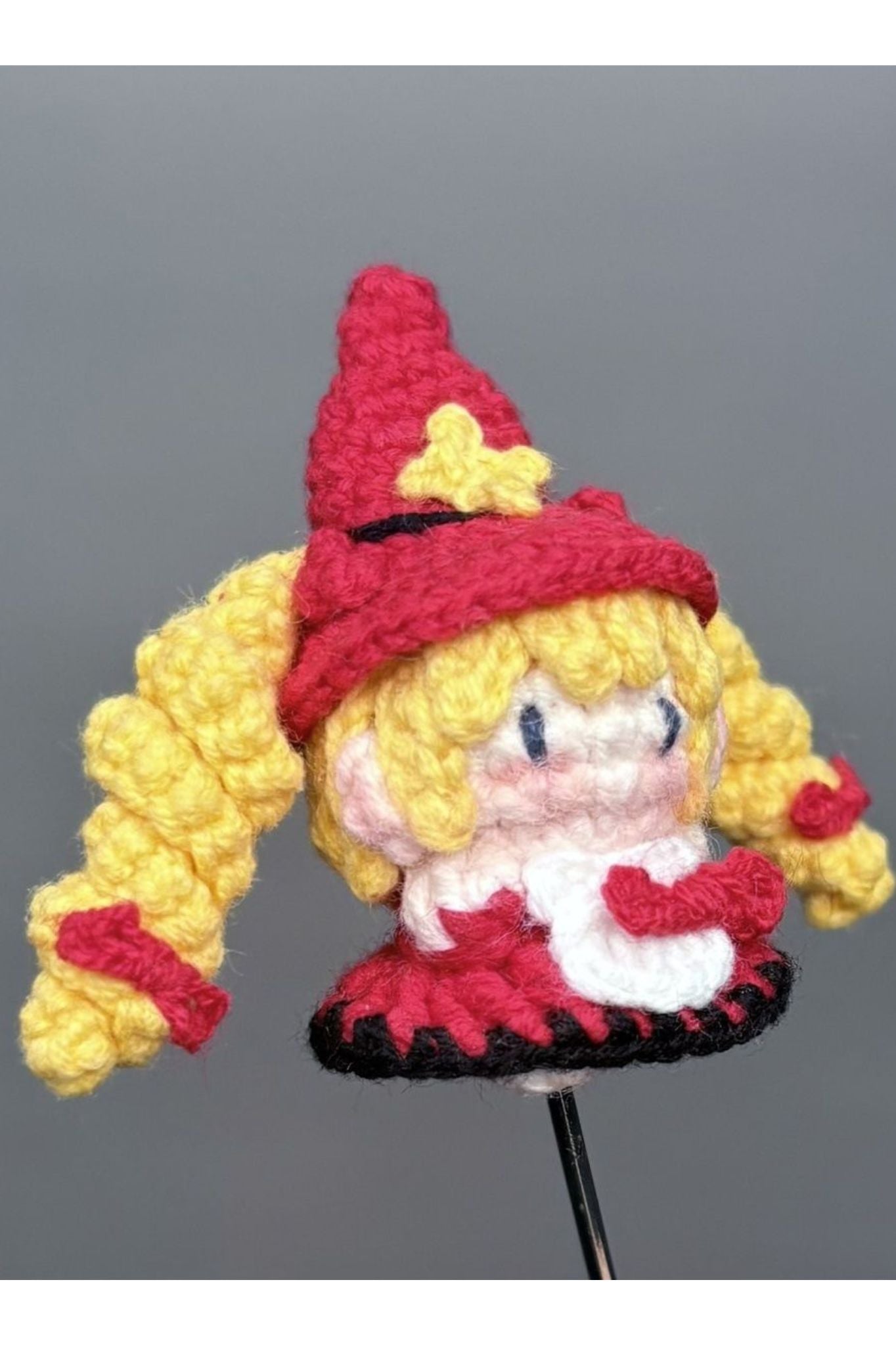 Finished Product Custom Honor of Kings Game Fan Art AN QI LA- Handmade Crochet Keychain Charm