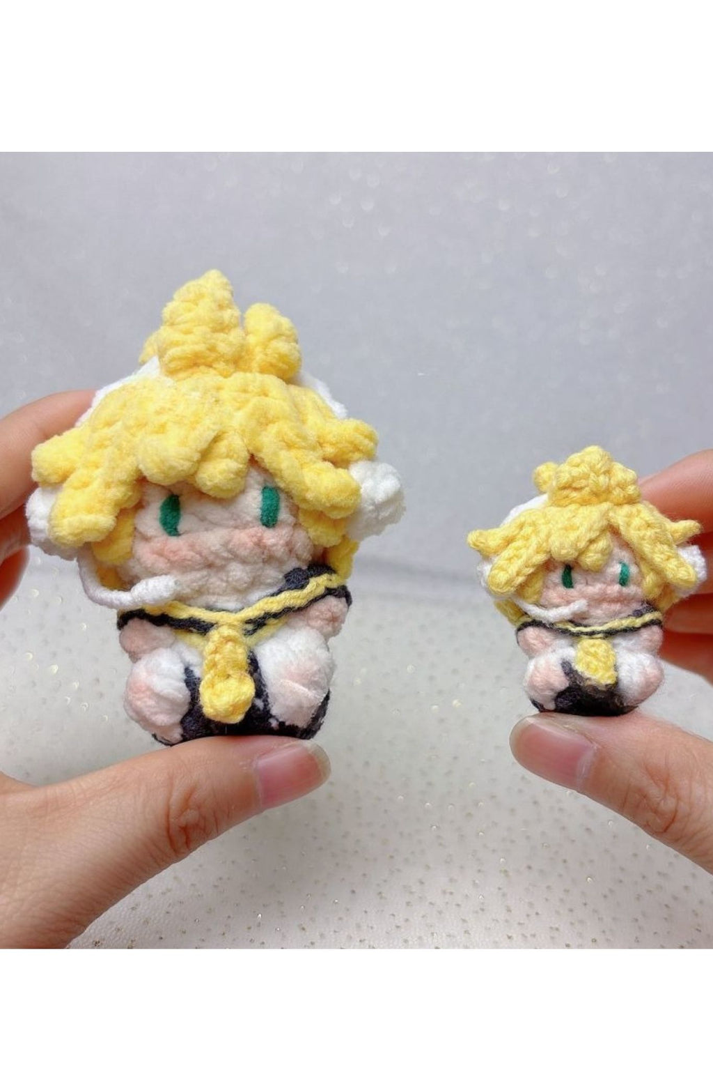 Handcrafted Vocaloid-Inspired Crochet Figures – Rin & Len Kagamine Dolls