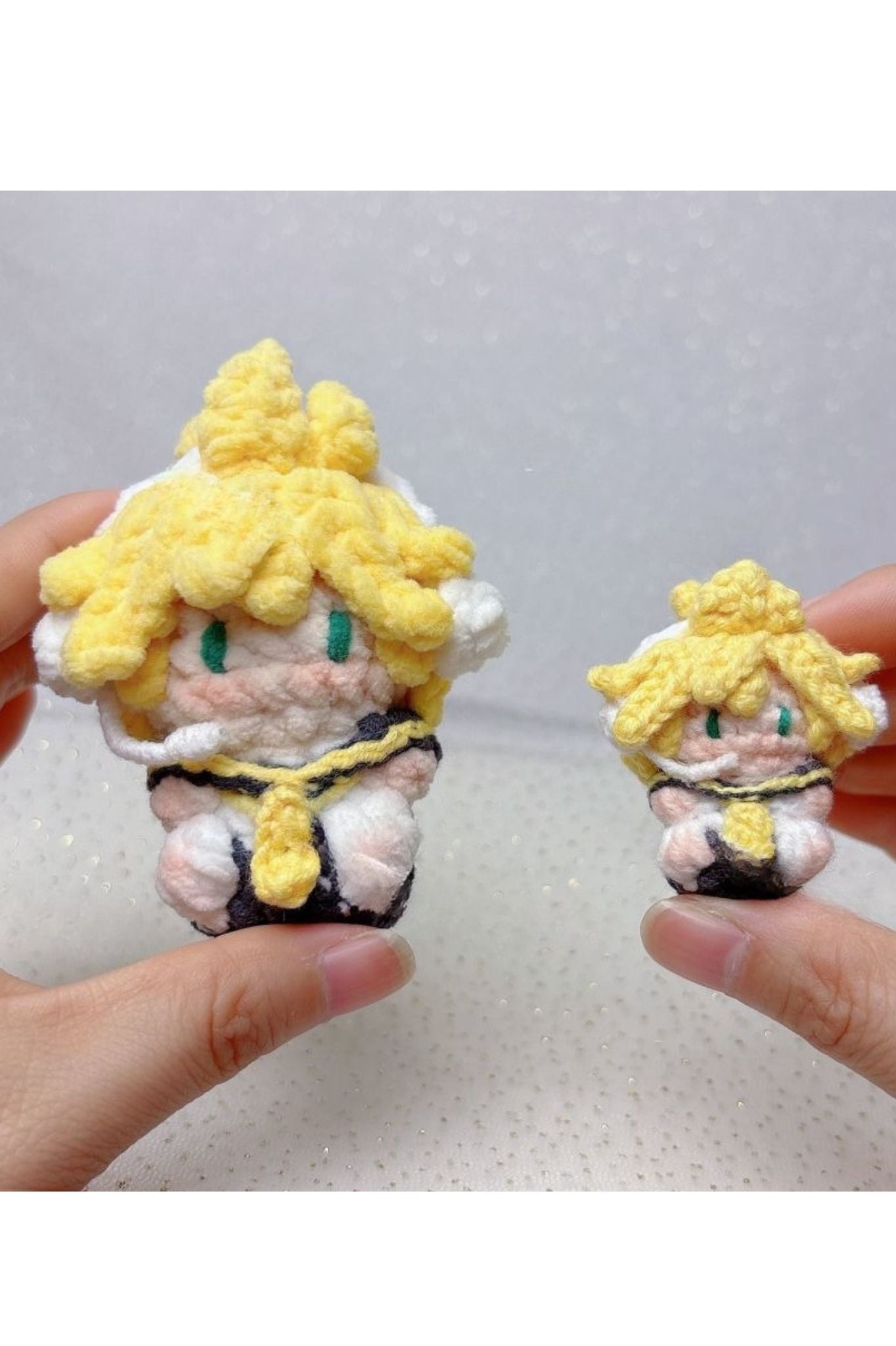 Handcrafted Vocaloid-Inspired Crochet Figures – Rin & Len Kagamine Dolls