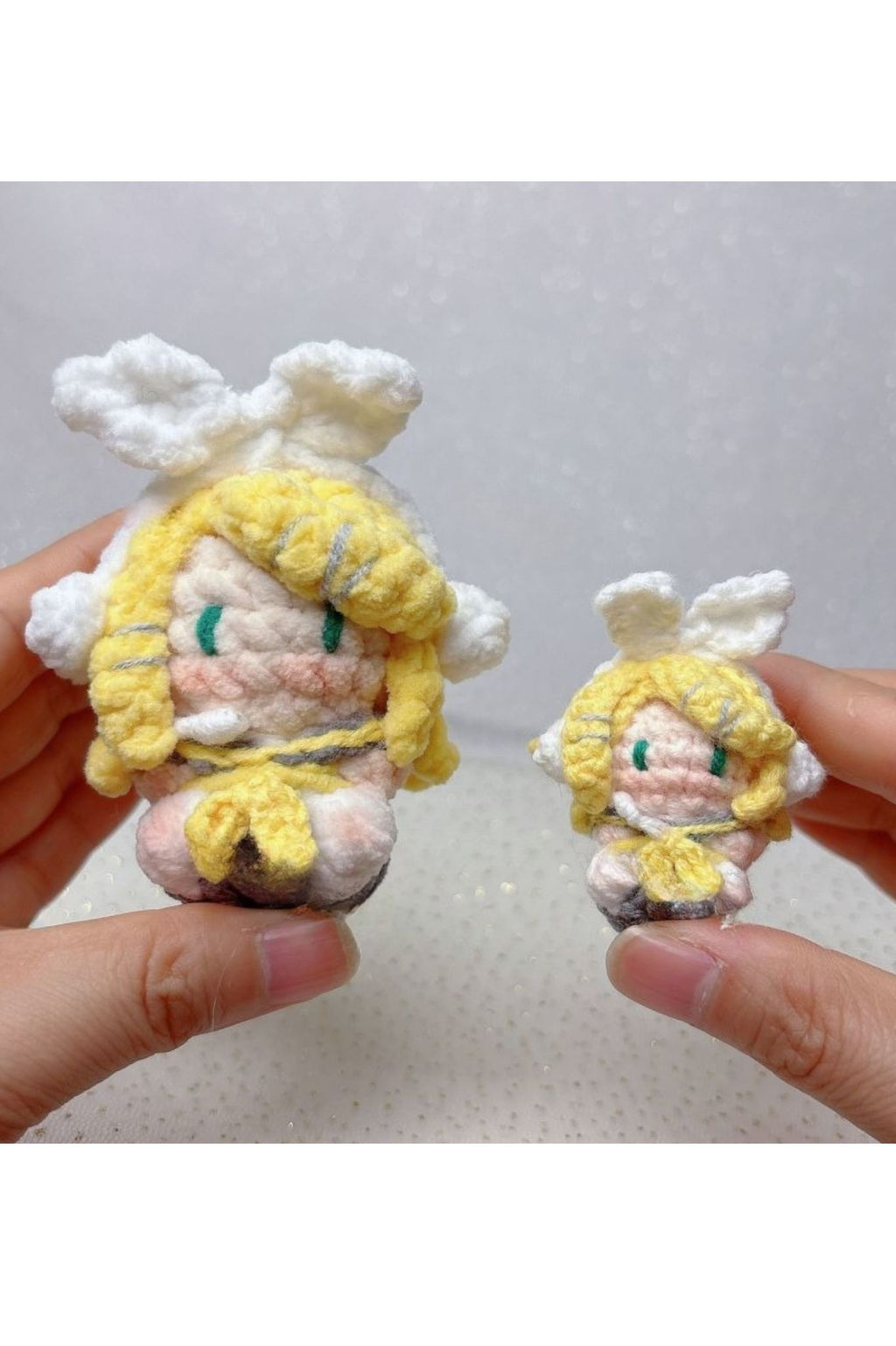 Handcrafted Vocaloid-Inspired Crochet Figures – Rin & Len Kagamine Dolls