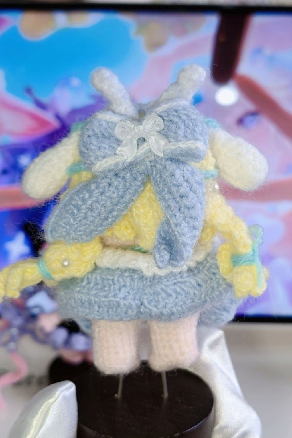 [Finished Product] Custom Yao Game Fan Art - Handmade Crochet Keychain Charm