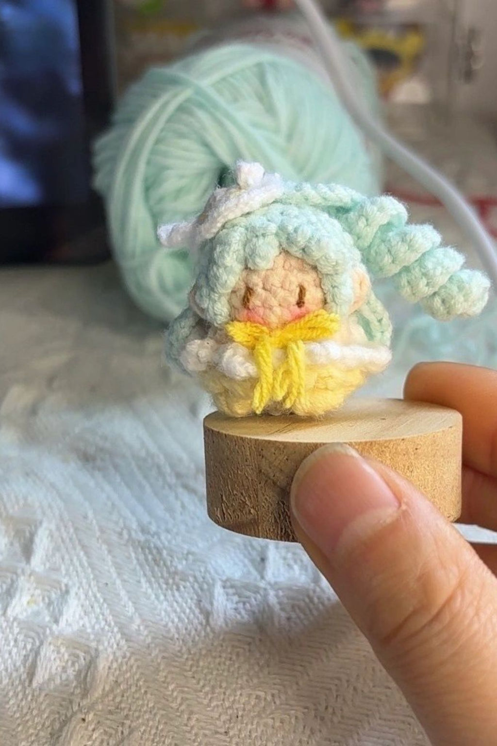 Finished Product Custom Infinity Nikki Game Fan Art-Handmade Crochet Keychain Charm