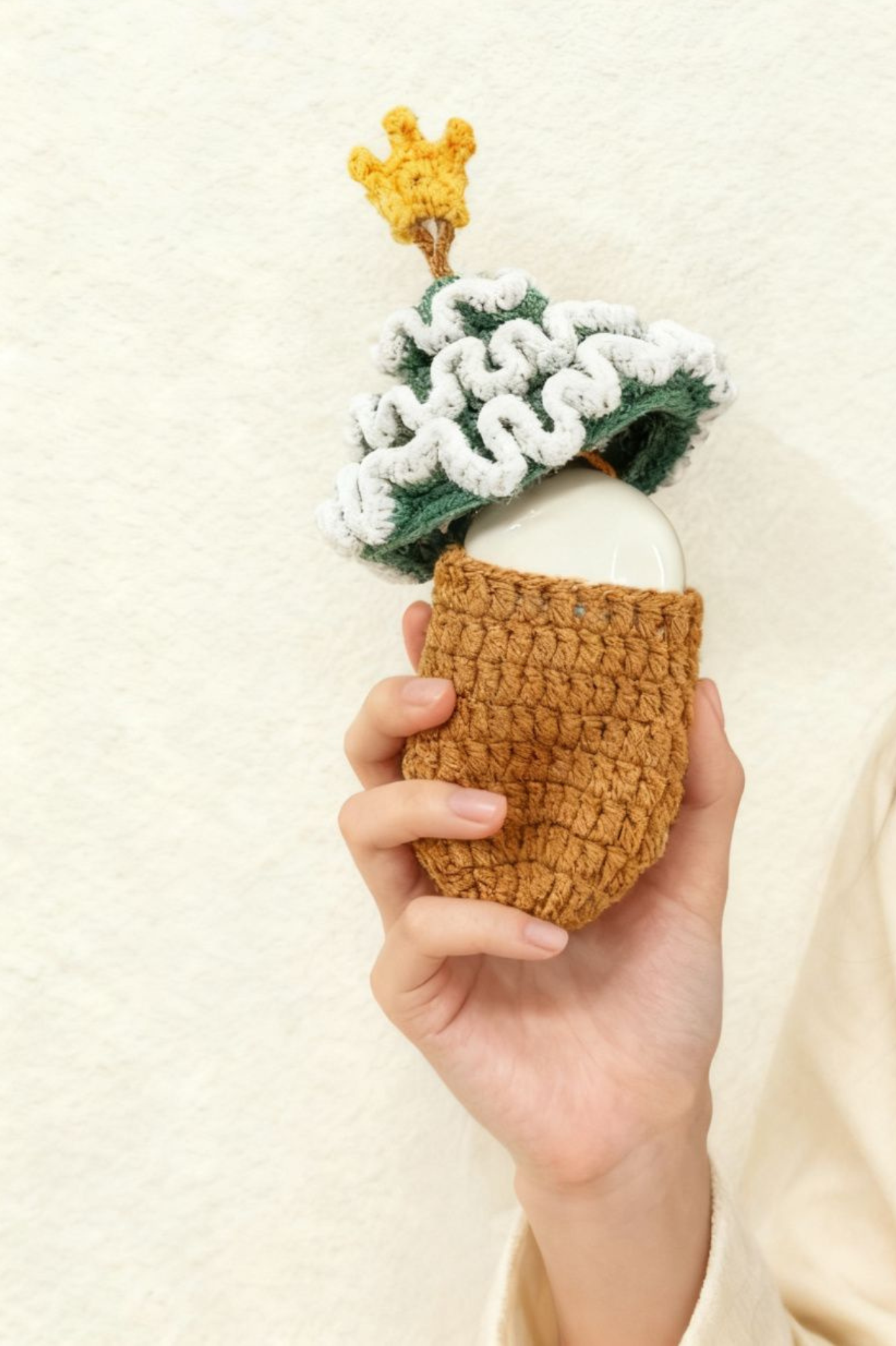 Finished Product Christmas Tree Headphone Case Ornament Handmade Crochet Keychain Charm