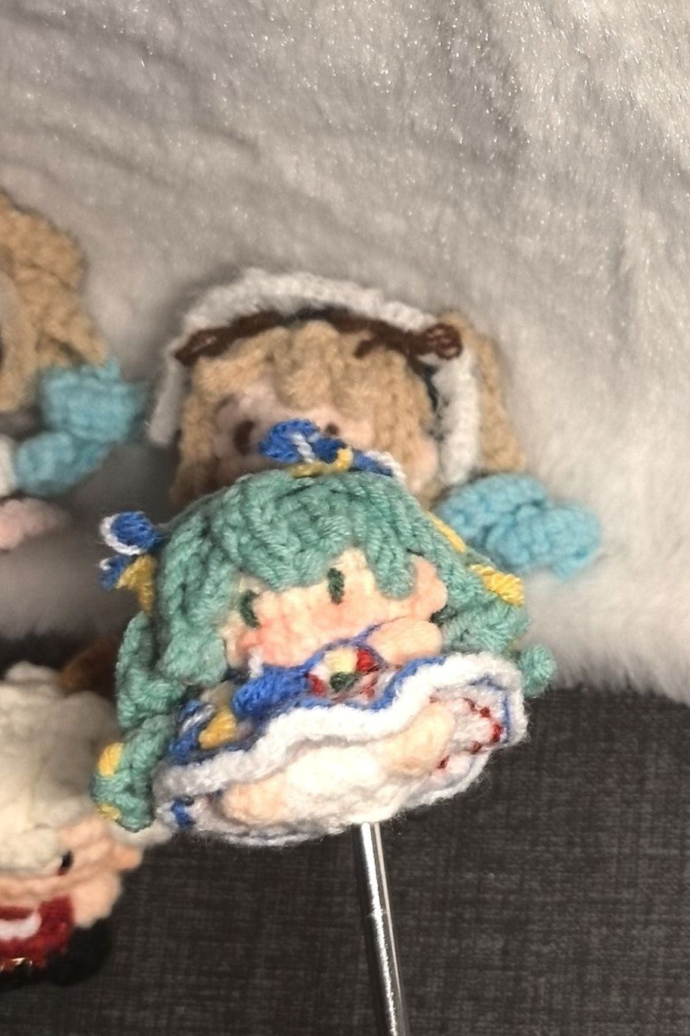 [Finished Product] Custom Hatsune Miku Fan Art - Handmade Crochet Keychain Charm Collection
