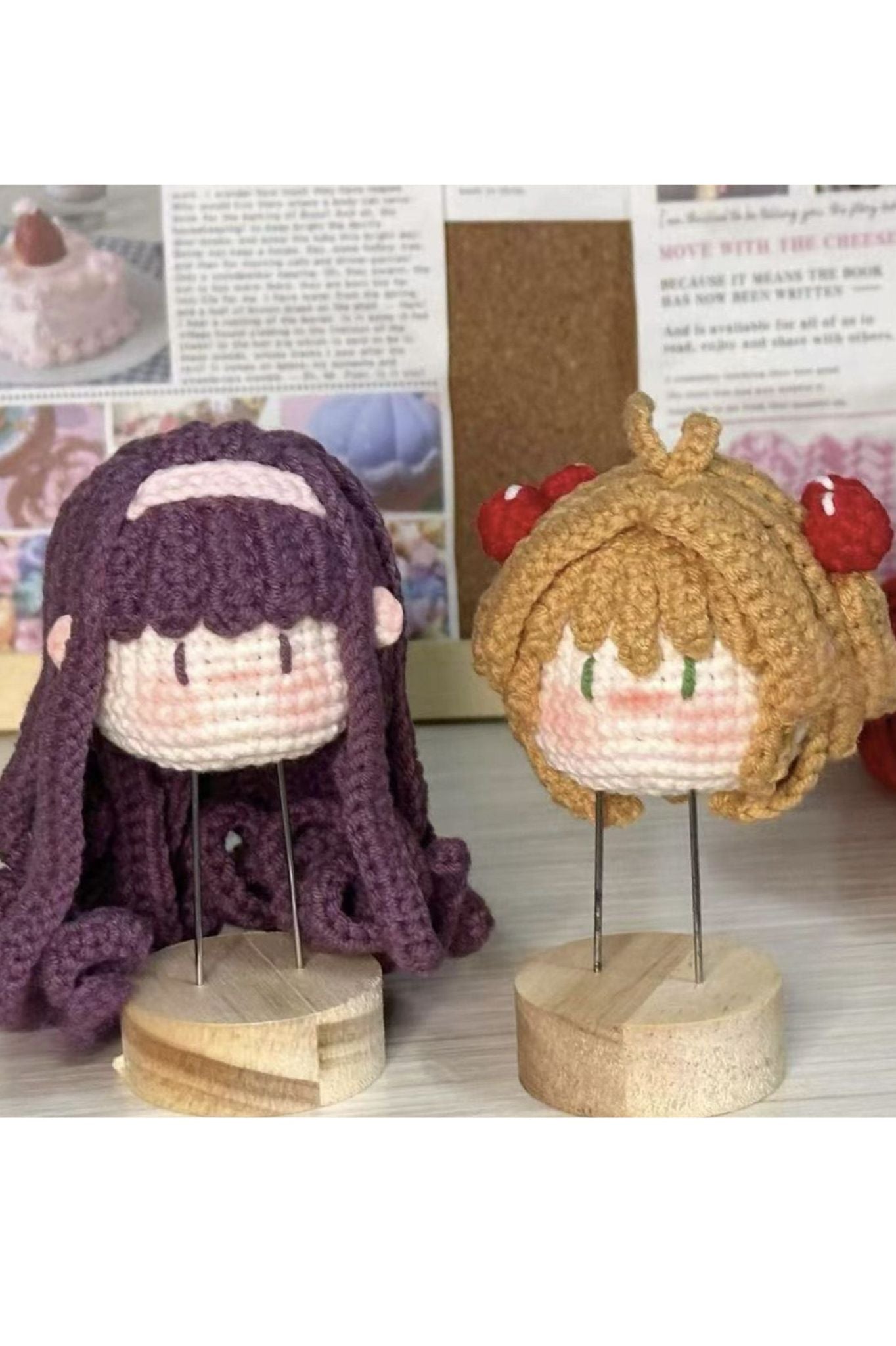 Finished Product Custom Cardcaptor Sakura Doll Fan Art - Handmade Crochet Keychain Charm