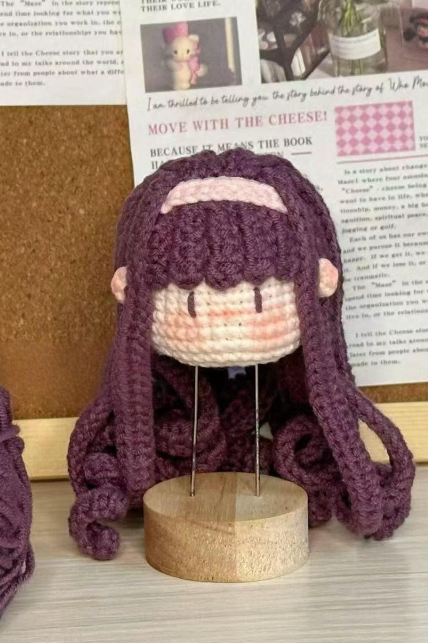 Finished Product Custom Cardcaptor Sakura Doll Fan Art - Handmade Crochet Keychain Charm