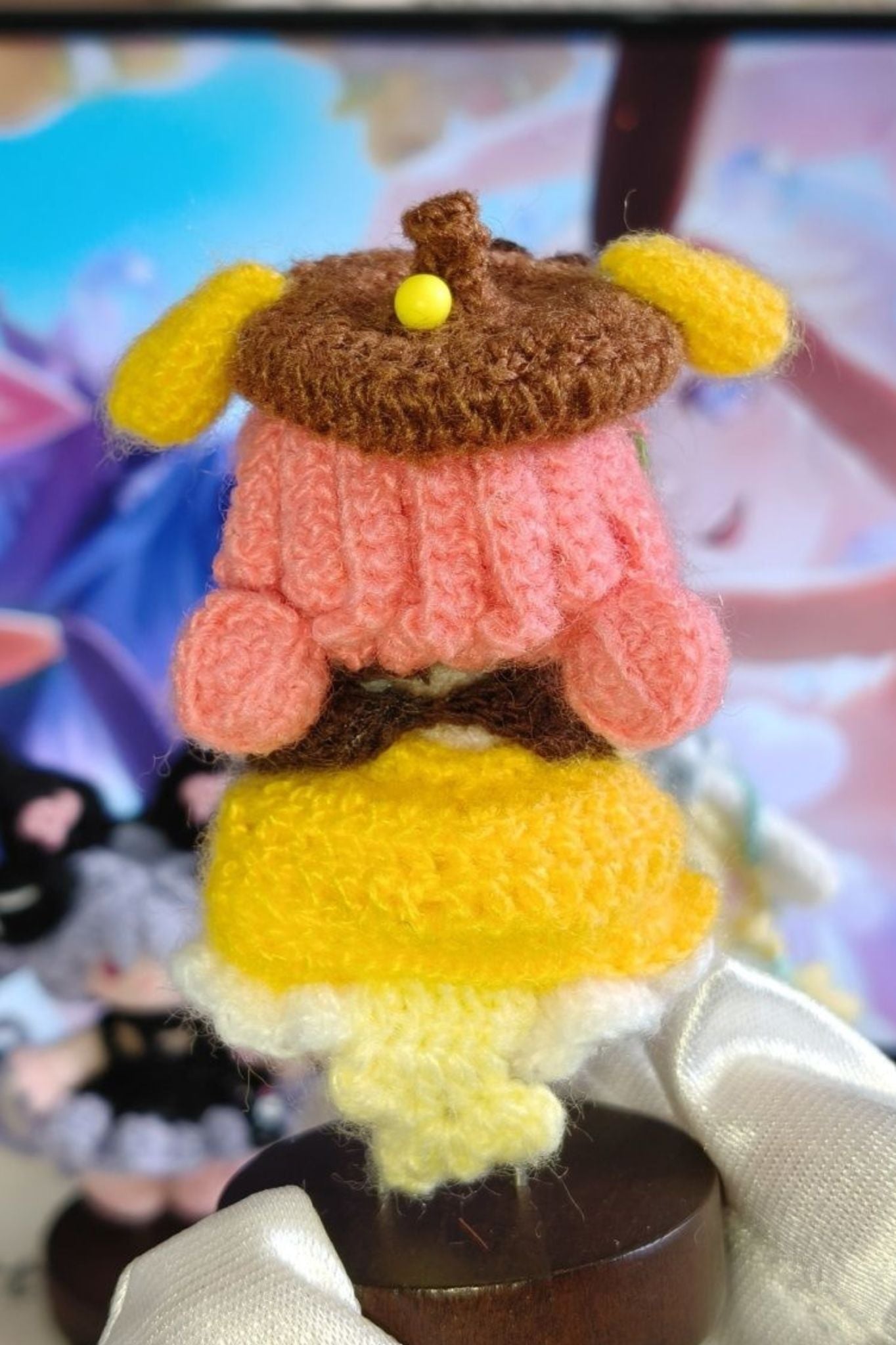 [Finished Product] Custom Agudo Game Fan Art - Handmade Crochet Keychain Charm