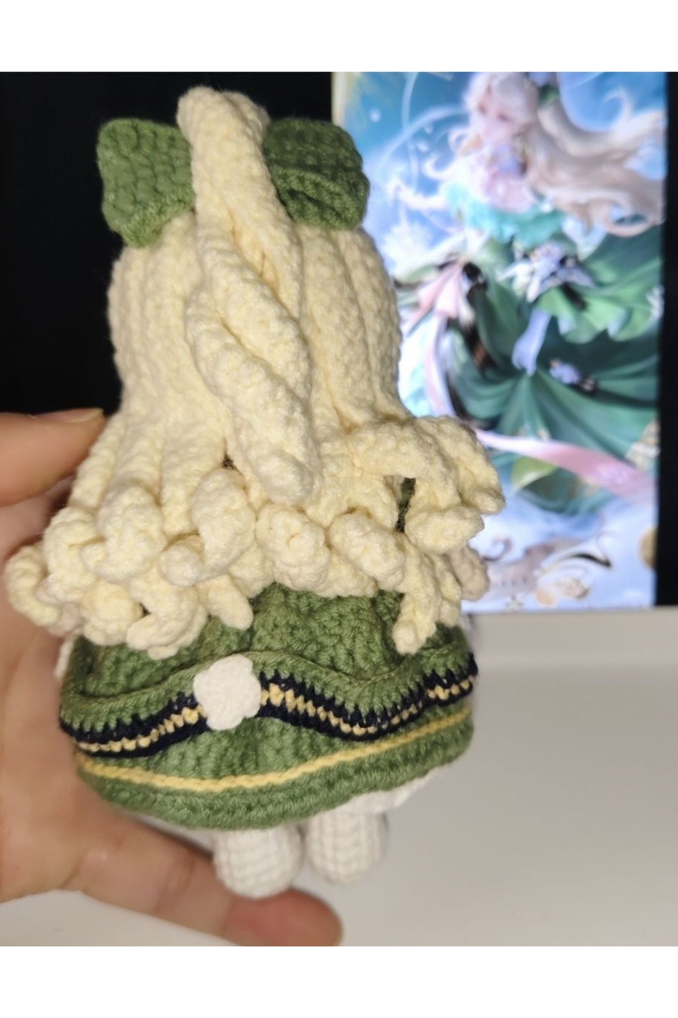 [Finished Product] Custom Honor of Kings Game Fan Art XI SHI- Handmade Crochet Keychain Charm