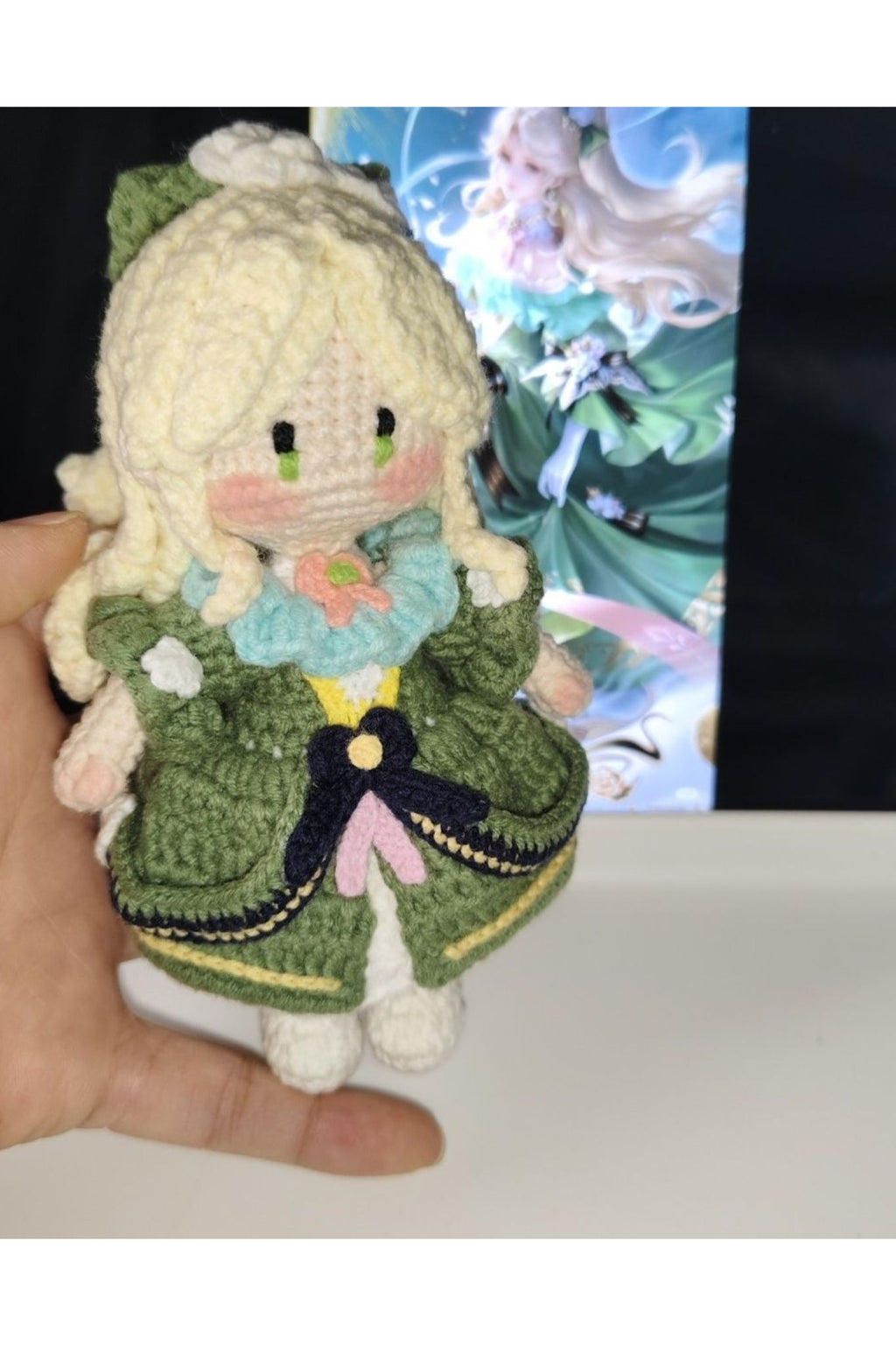 [Finished Product] Custom Honor of Kings Game Fan Art XI SHI- Handmade Crochet Keychain Charm