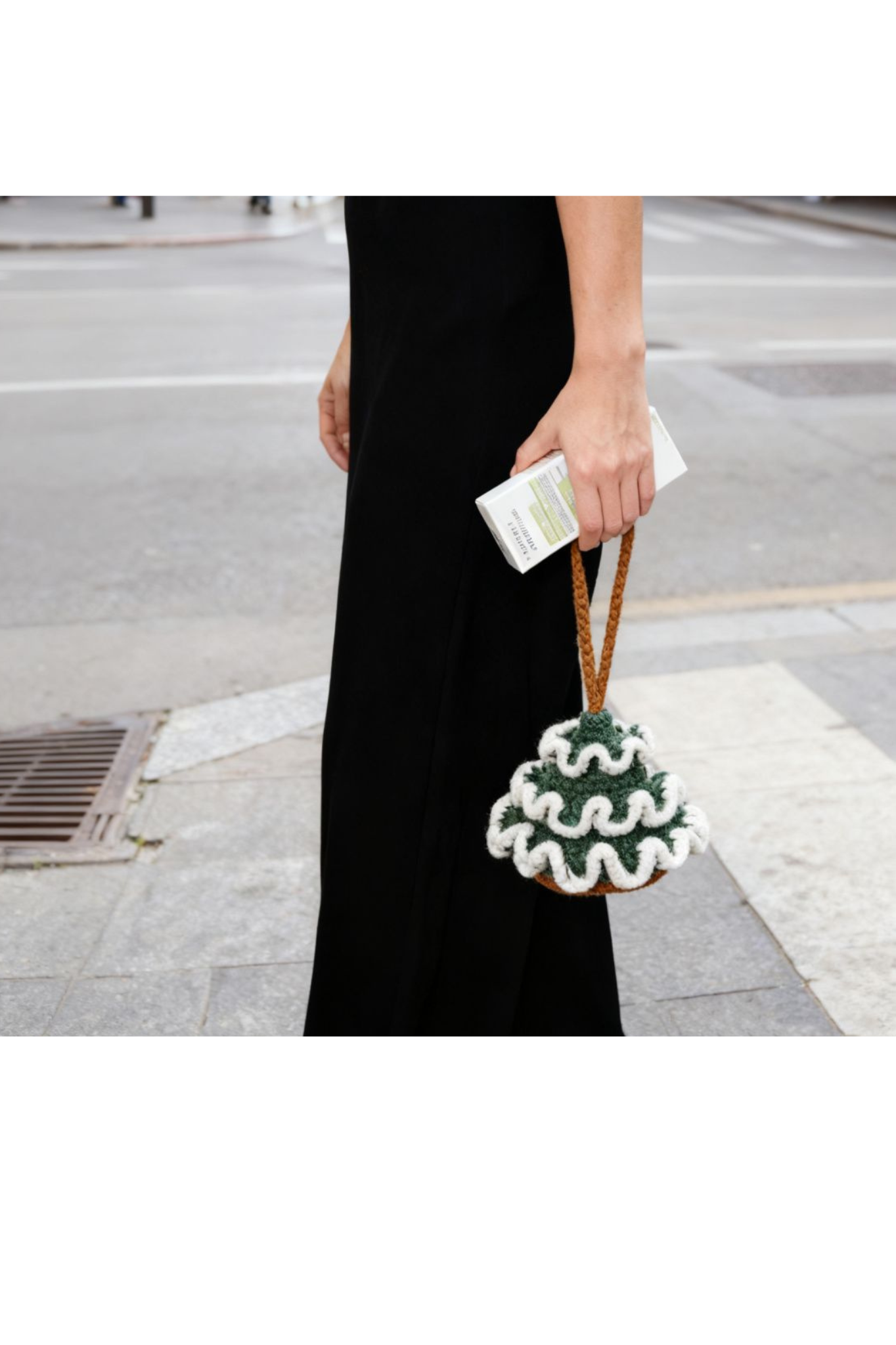 Finished Product Christmas Tree Headphone Case Ornament Handmade Crochet Keychain Charm