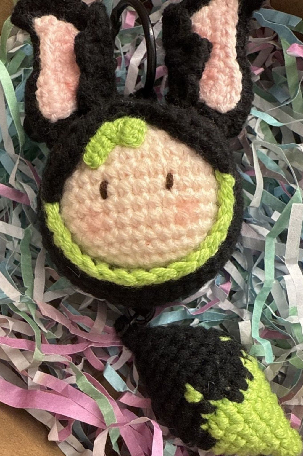 [Finished Product] Custom the Genshin Game Tighnari Fan Art - Handmade Crochet Keychain Charm