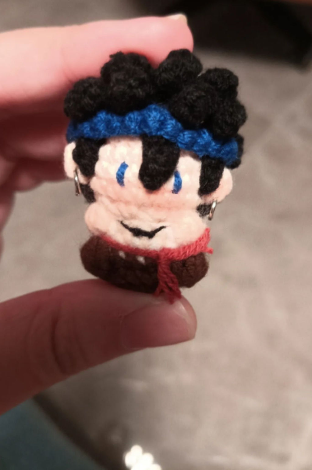 Finished Product Custom Identity V Ganji Gupta（Batter） Game Fan Art - Handmade Crochet Keychain Charm