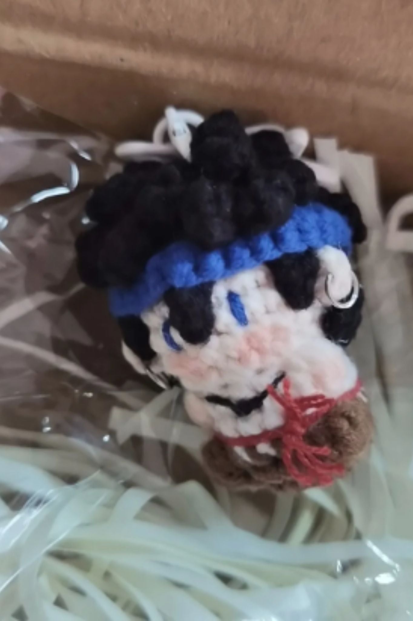 Finished Product Custom Identity V Ganji Gupta（Batter） Game Fan Art - Handmade Crochet Keychain Charm