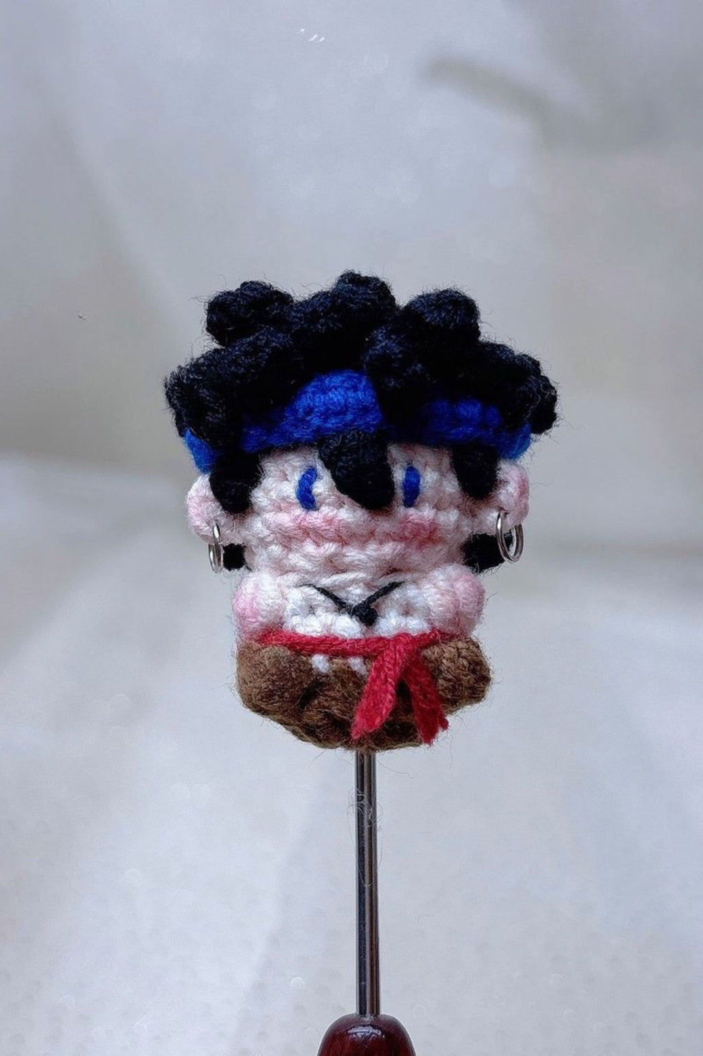 Finished Product Custom Identity V Ganji Gupta（Batter） Game Fan Art - Handmade Crochet Keychain Charm