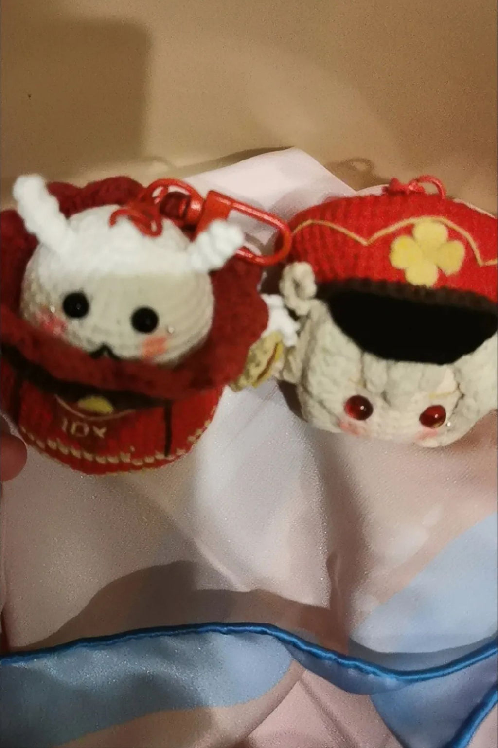 [Finished Product] Custom  Klee the Spark Knight Game Fan Art - Handmade Crochet Keychain Charm