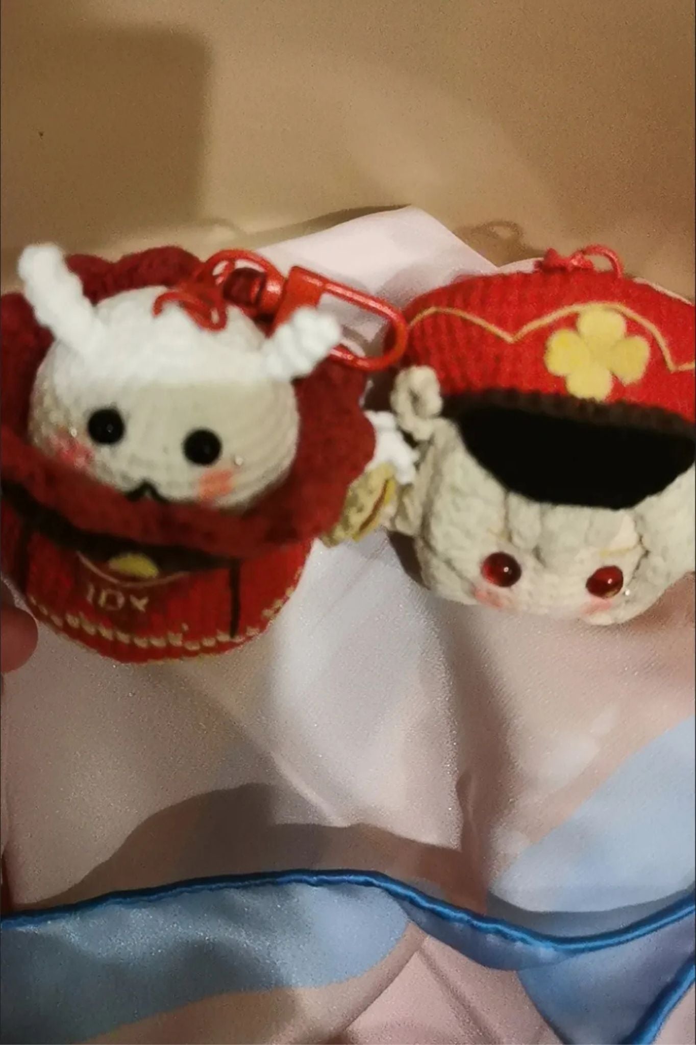 [Finished Product] Custom  Klee the Spark Knight Game Fan Art - Handmade Crochet Keychain Charm