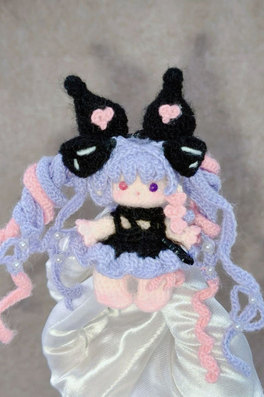 [Finished Product] Custom Angela Game Fan Art - Handmade Crochet Keychain Charm