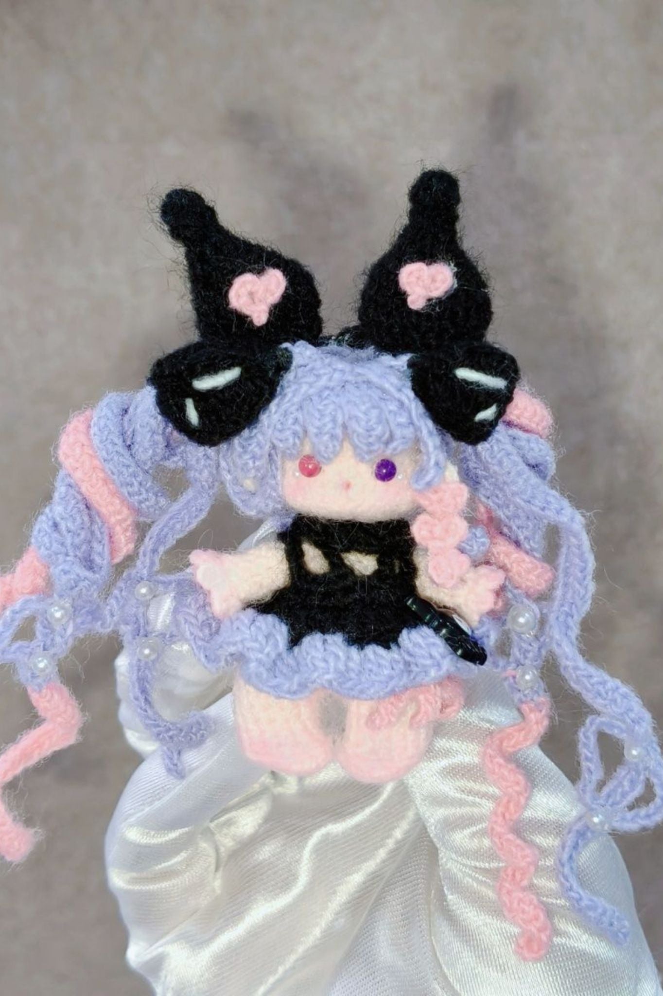 [Finished Product] Custom Angela Game Fan Art - Handmade Crochet Keychain Charm