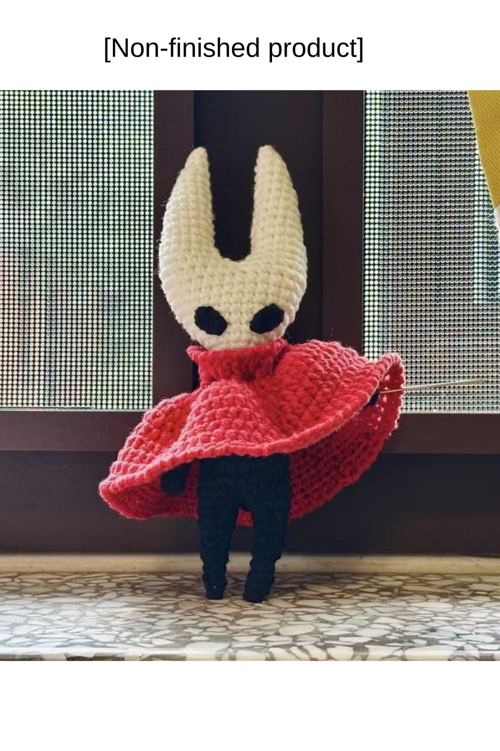 [Non-finished product] Hollow Knight: Silksong Game Fan Art- Handmade Crochet Keychain Charm