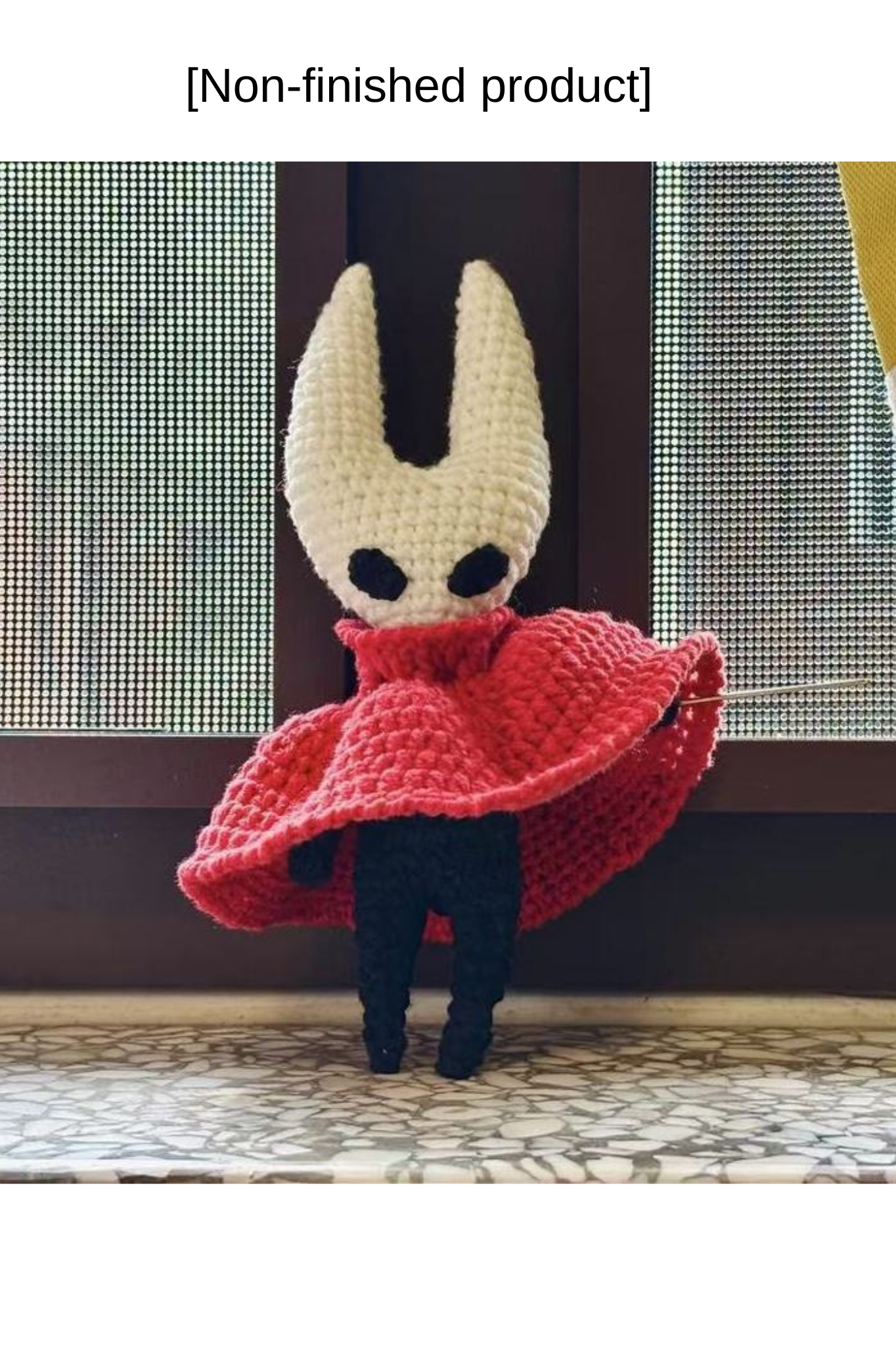 [Non-finished product] Hollow Knight: Silksong Game Fan Art- Handmade Crochet Keychain Charm