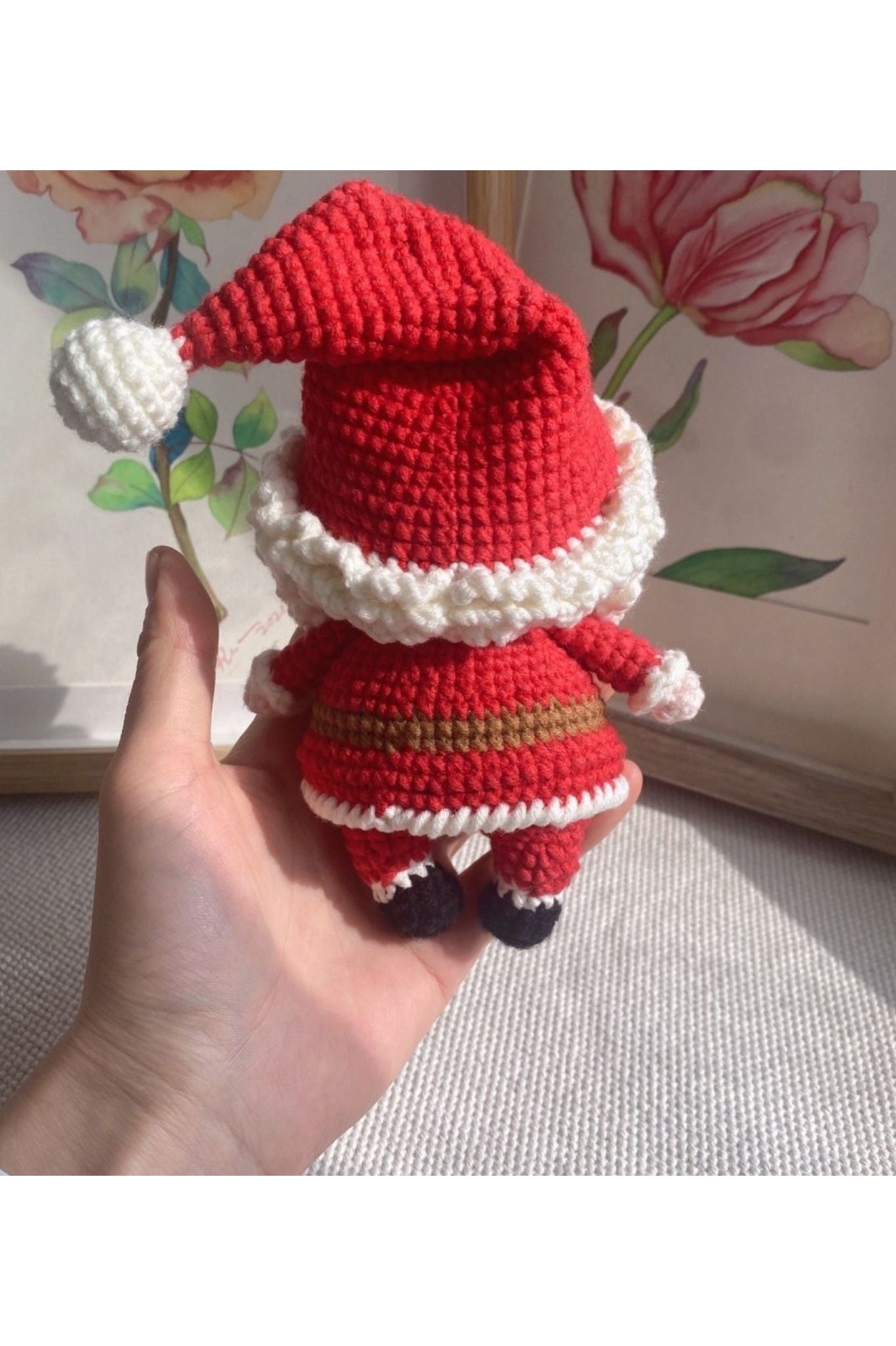 Handmade woven Santa Claus dolls - Christmas decorative dolls