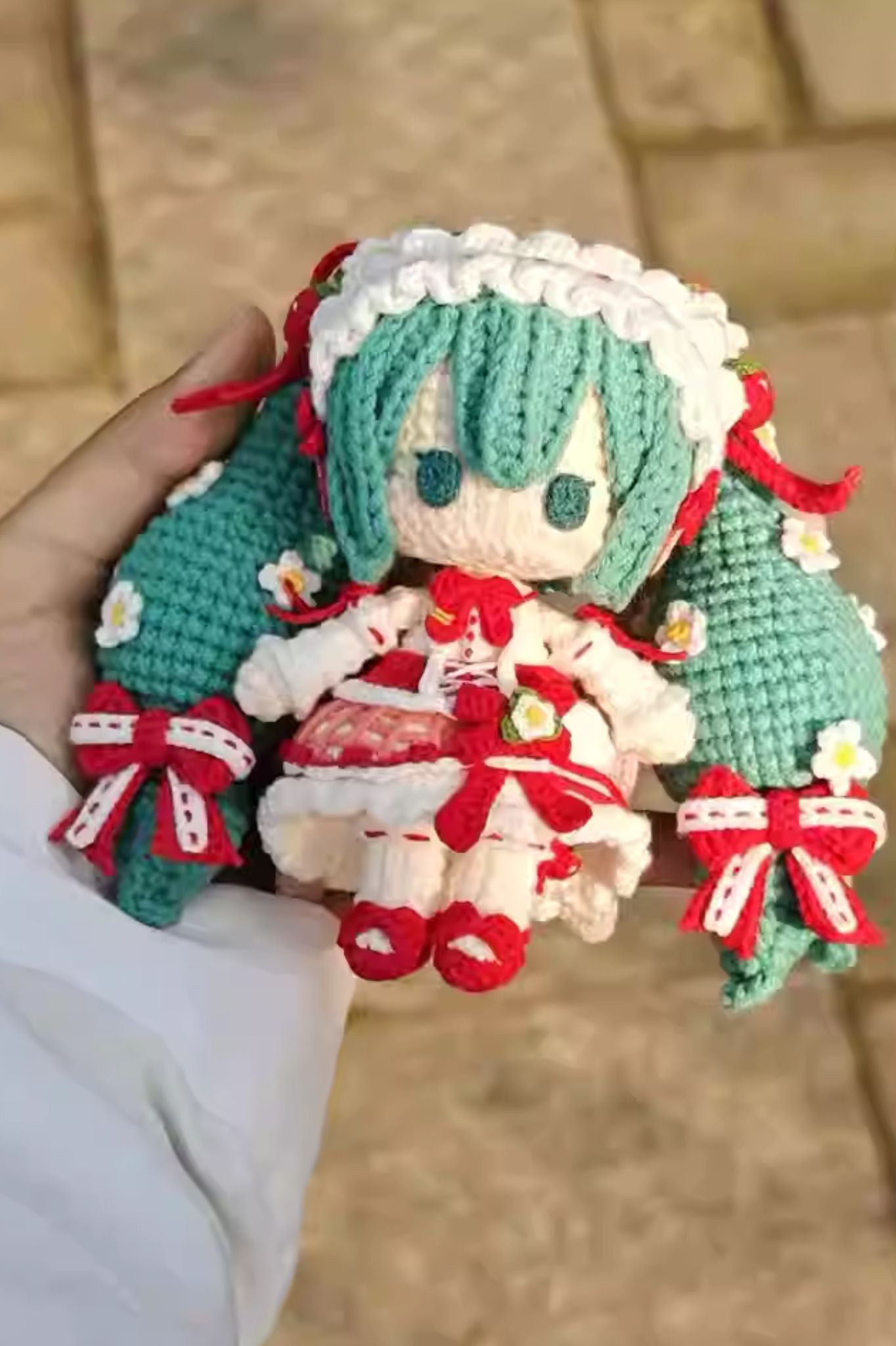 [Finished Product] Custom Hatsune Miku Fan Art - Handmade Crochet Keychain Charm Collection
