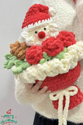 [Finished Product] Custom Christmas Santa Claus Inspired Crochet Bouquet - Handmade Holiday Decor & Charm Collection