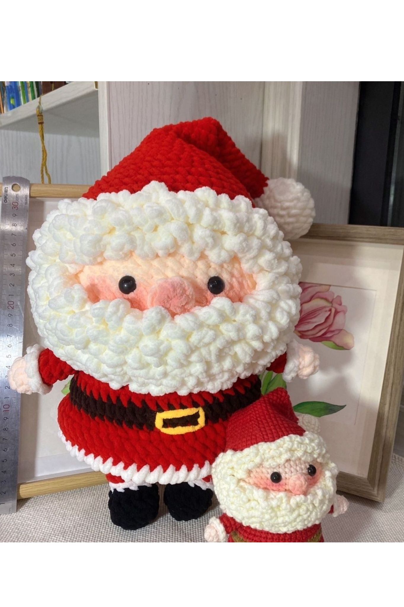 Handmade woven Santa Claus dolls - Christmas decorative dolls