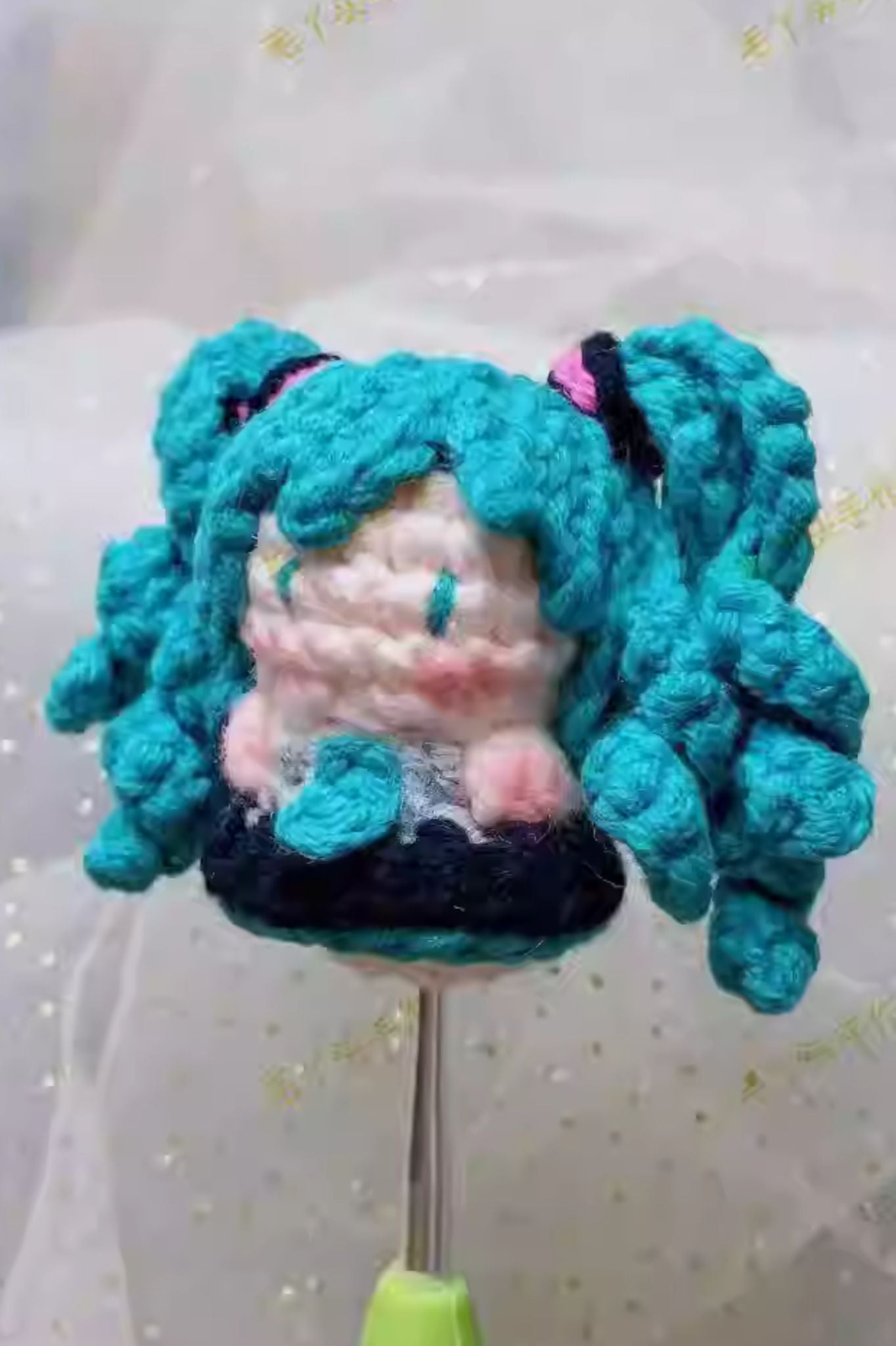 [Finished Product] Custom Hatsune Miku Fan Art - Handmade Crochet Keychain Charm Collection