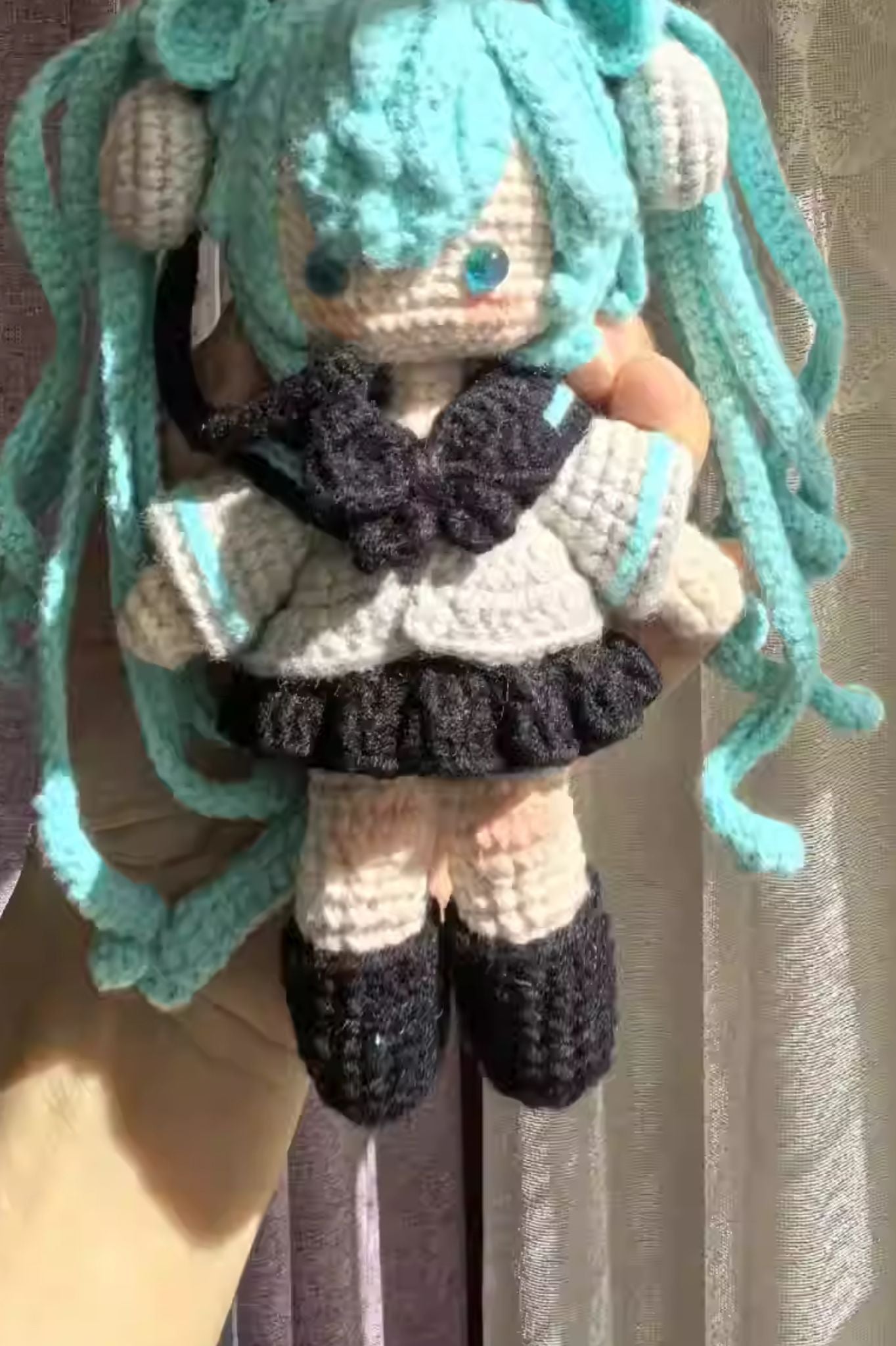[Finished Product] Custom Hatsune Miku Fan Art - Handmade Crochet Keychain Charm Collection