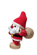 Hand-woven Santa Claus gift bag doll - Christmas decoration doll