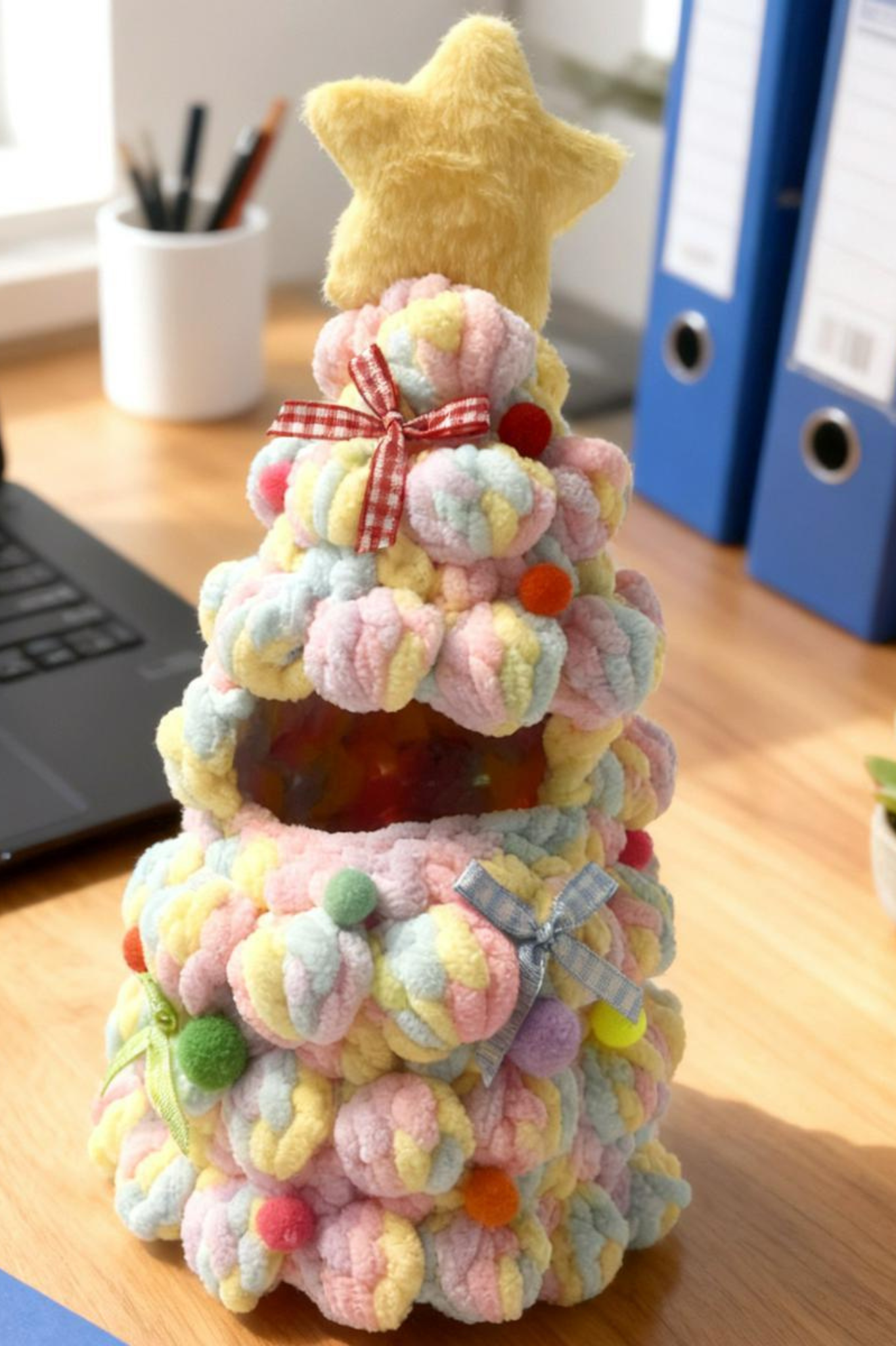 [Finished Product] Christmas Tree Labubu Doll Clothes Handmade Crochet