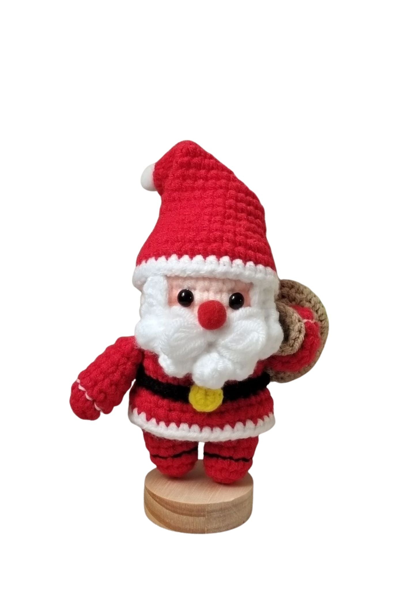 Hand-woven Santa Claus gift bag doll - Christmas decoration doll
