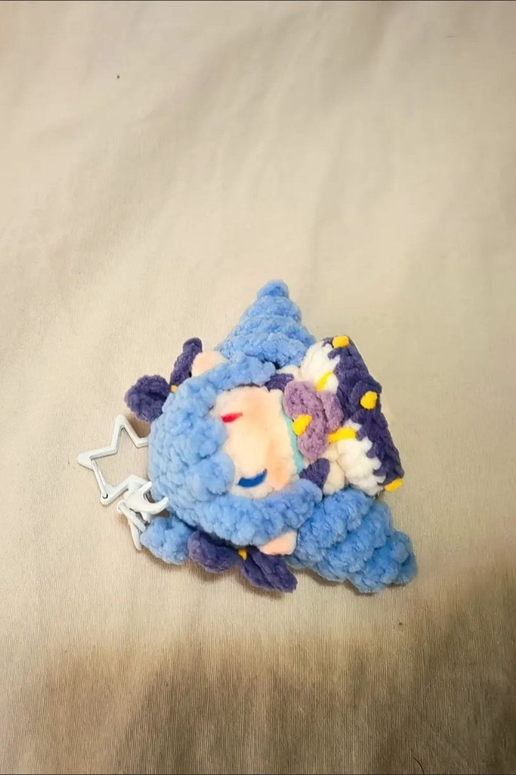 [Finished Product] Custom LOL Gwen the Hallowed Seamstress Game Fan Art - Handmade Crochet Keychain Charm