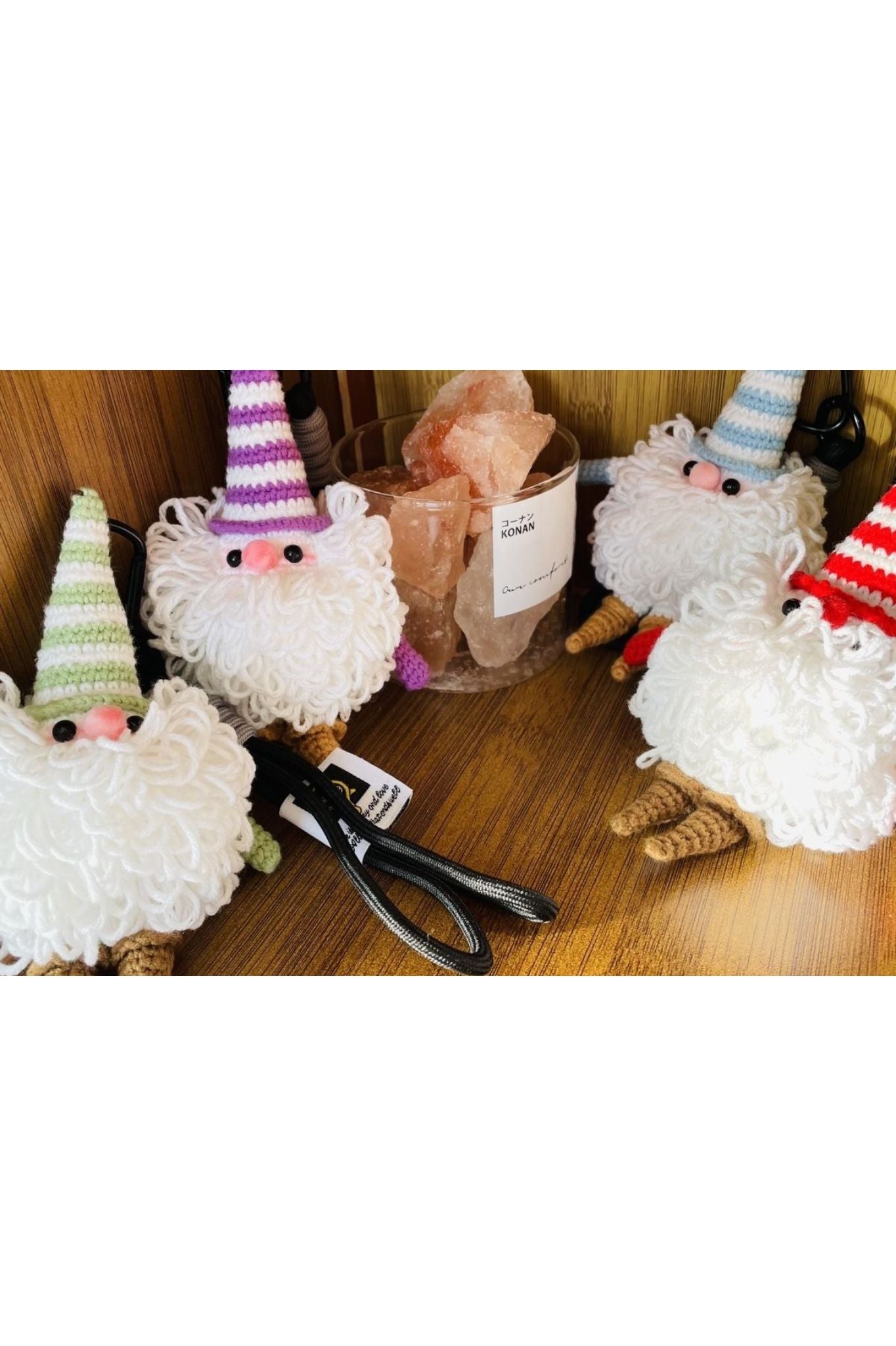 Handmade Crochet Santa Claus Christmas Ornaments